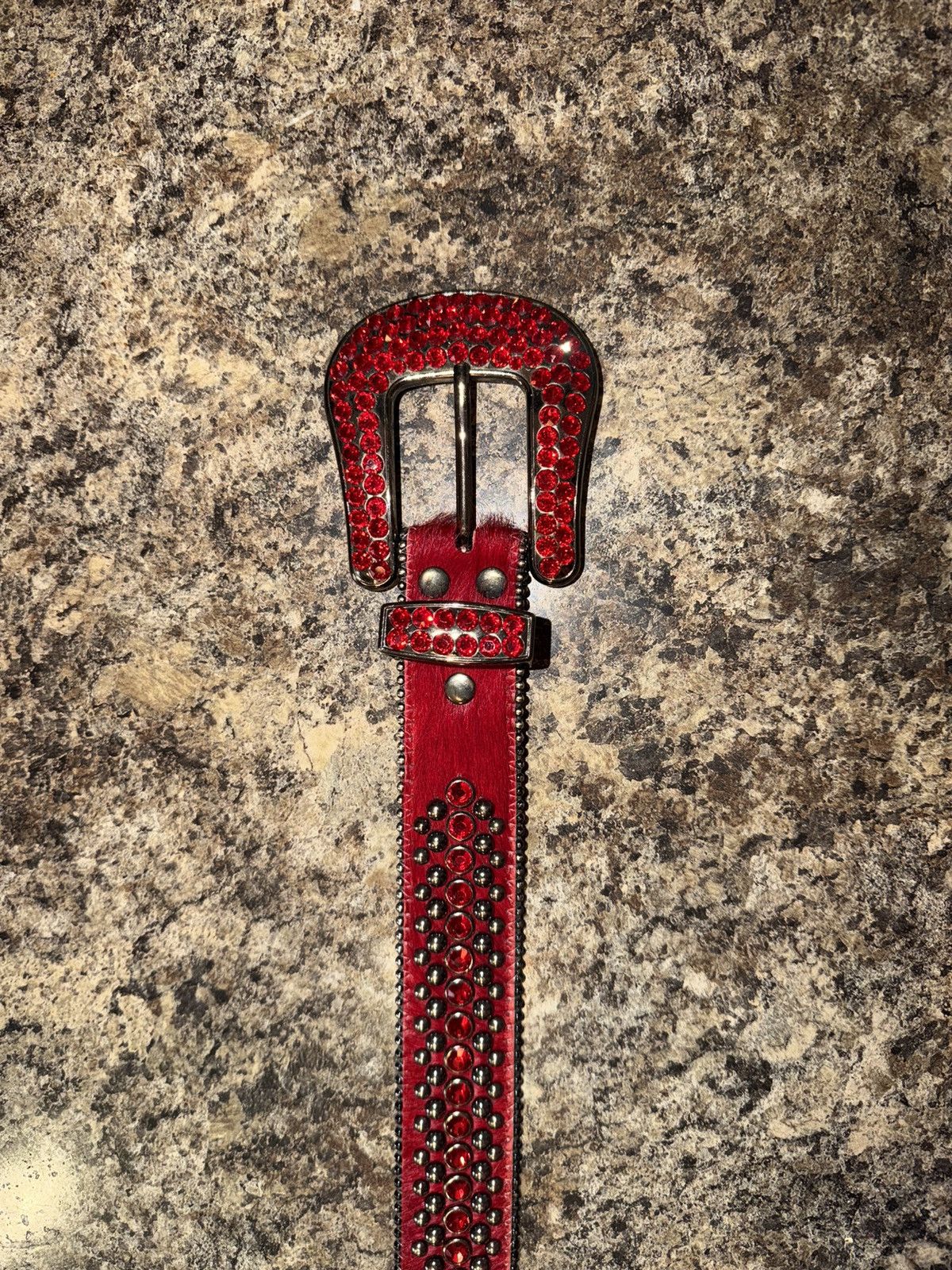 B.B. Simon B.B. Simon ruby horsehair belt Size 30 - 2 Thumbnail