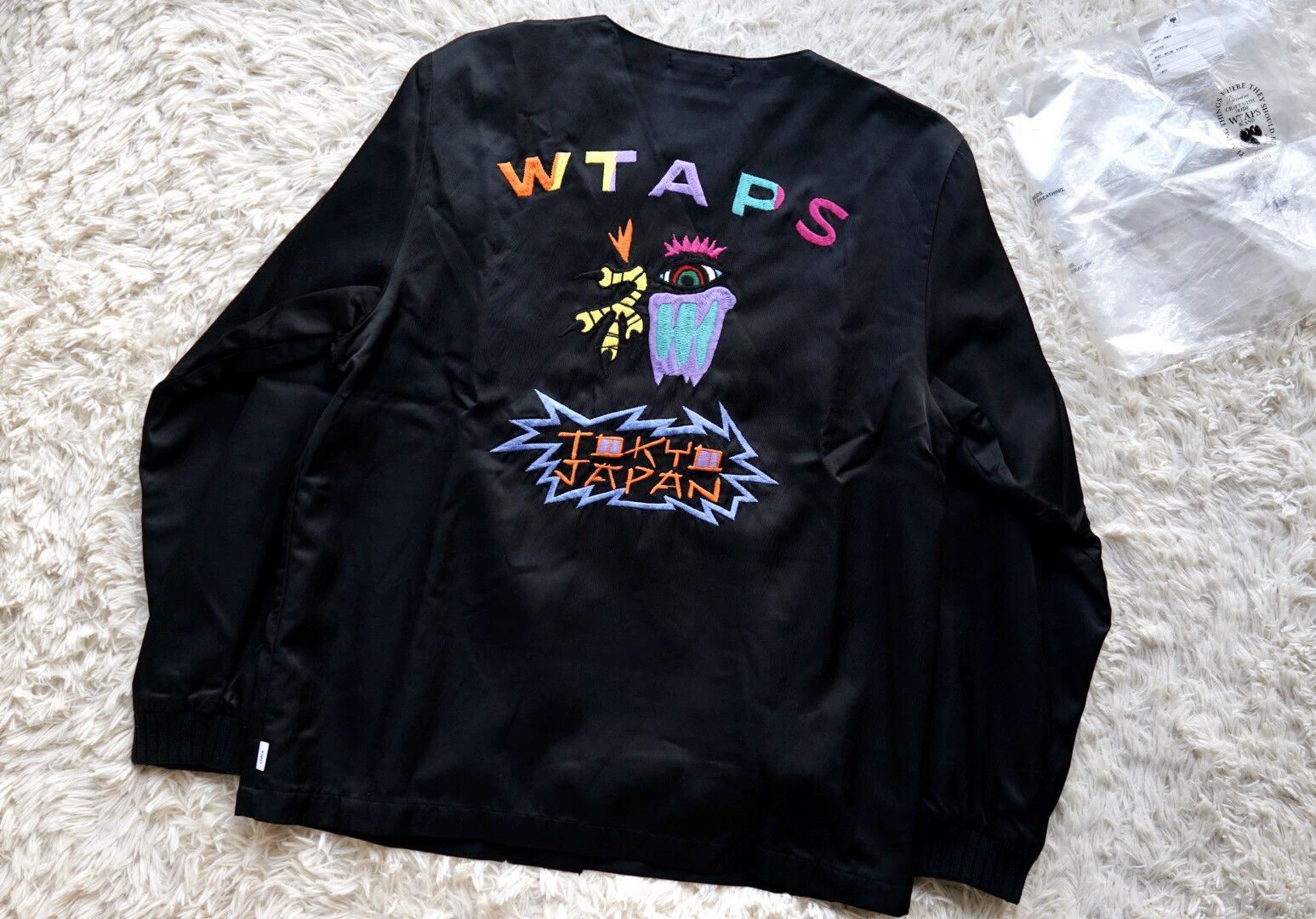 Wtaps Black Embroidered Light Jacket Size US M / EU 48-50 / 2 - 1 Thumbnail