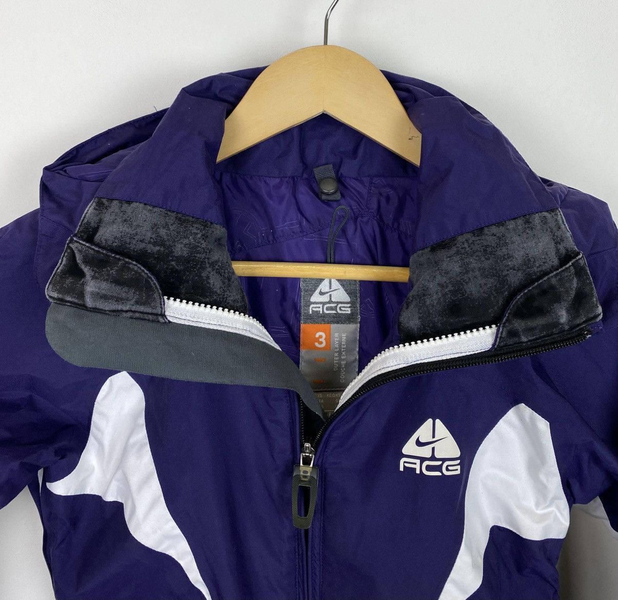 Vintage Nike ACG Storm Fit Outer Ski Externe Zip Jacket Purple Women Size XS / US 0-2 / IT 36-38 - 10 Thumbnail