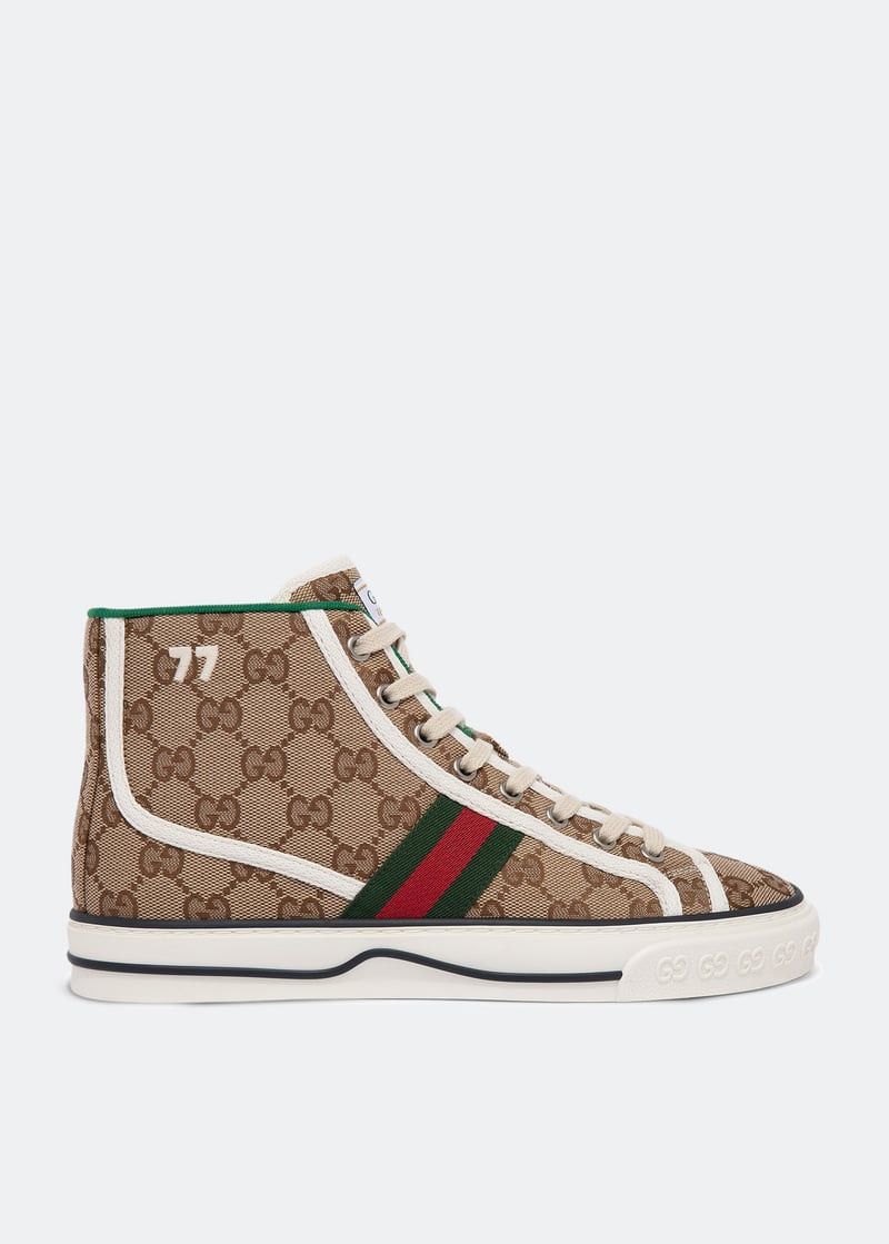 Gucci Gucci Tennis 1977 High Top Sneakers SIZE 34.5 Size ONE SIZE - 1 Thumbnail