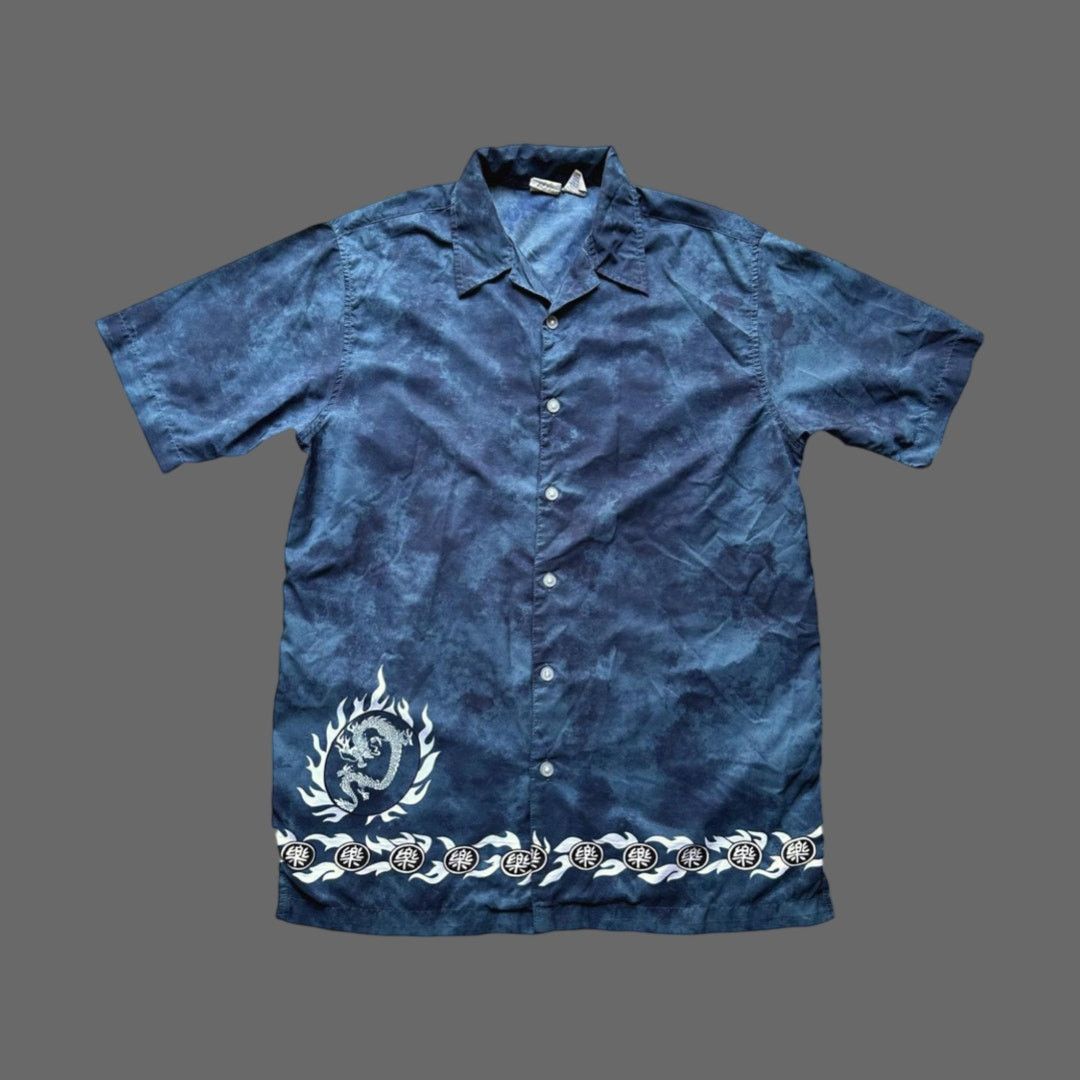 Other VTG Y2K Utility Dragon SS Button Up Shirt Mens Medium EUC Size US M / EU 48-50 / 2 - 1 Thumbnail