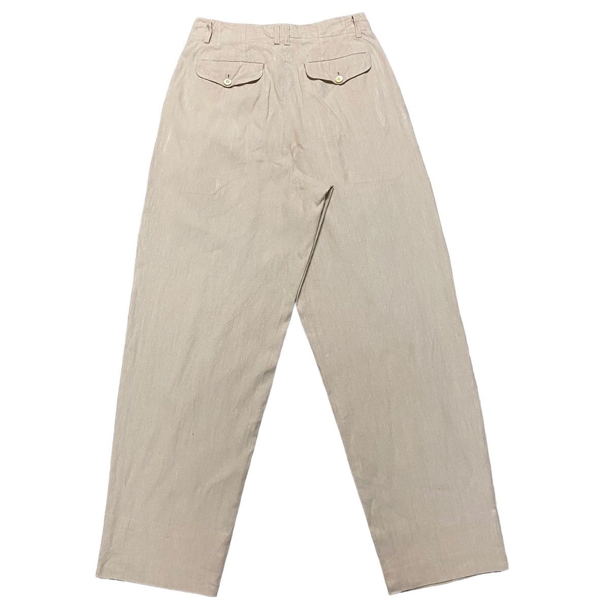 Comme des Garcons Homme AD1989 Comme Des Garcons Homme Linen Baggy Pants Size US 28 / EU 44 - 2 Thumbnail