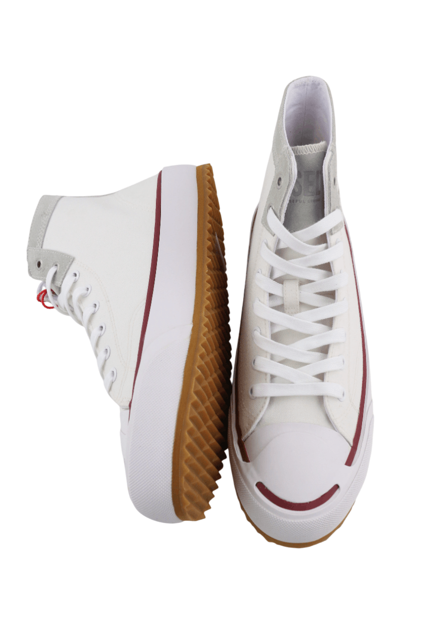 Diesel S-PRINCIPIA MID EU41 White High Top 40541 Size US 8 / EU 41 - 7 Thumbnail