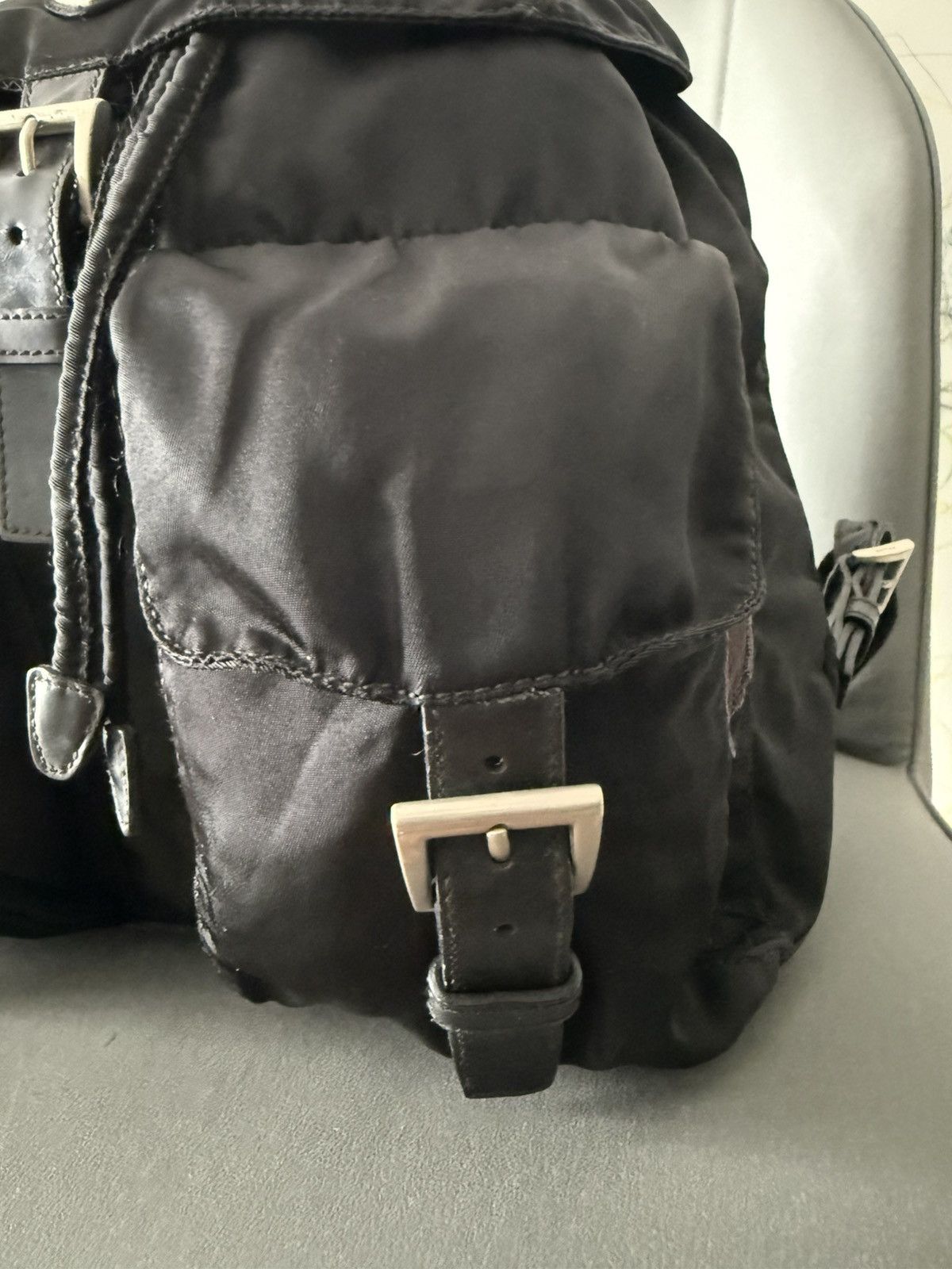 Prada Vintage Prada Black Large Backpack Size ONE SIZE - 8 Thumbnail