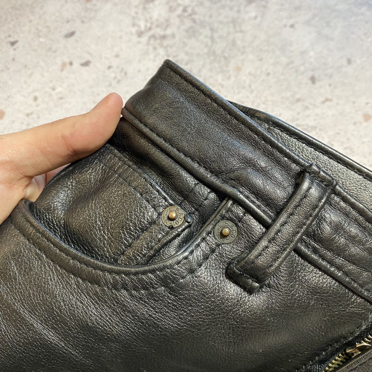 Levi's Vintage Levi’s Leather Nylon Moto Pants Y2K Made In Korea Size US 28 / EU 44 - 4 Thumbnail