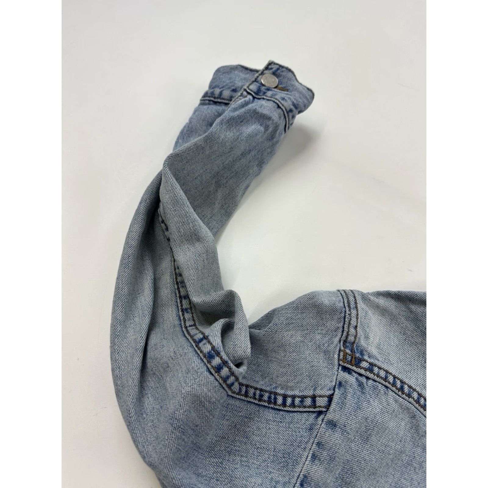 Banana Republic VINTAGE Banana Republic Denim Jacket Womens Small Blue Jean Button Up Cotton Ladies Y2K Size 28" / US 6 / IT 42 - 8 Thumbnail
