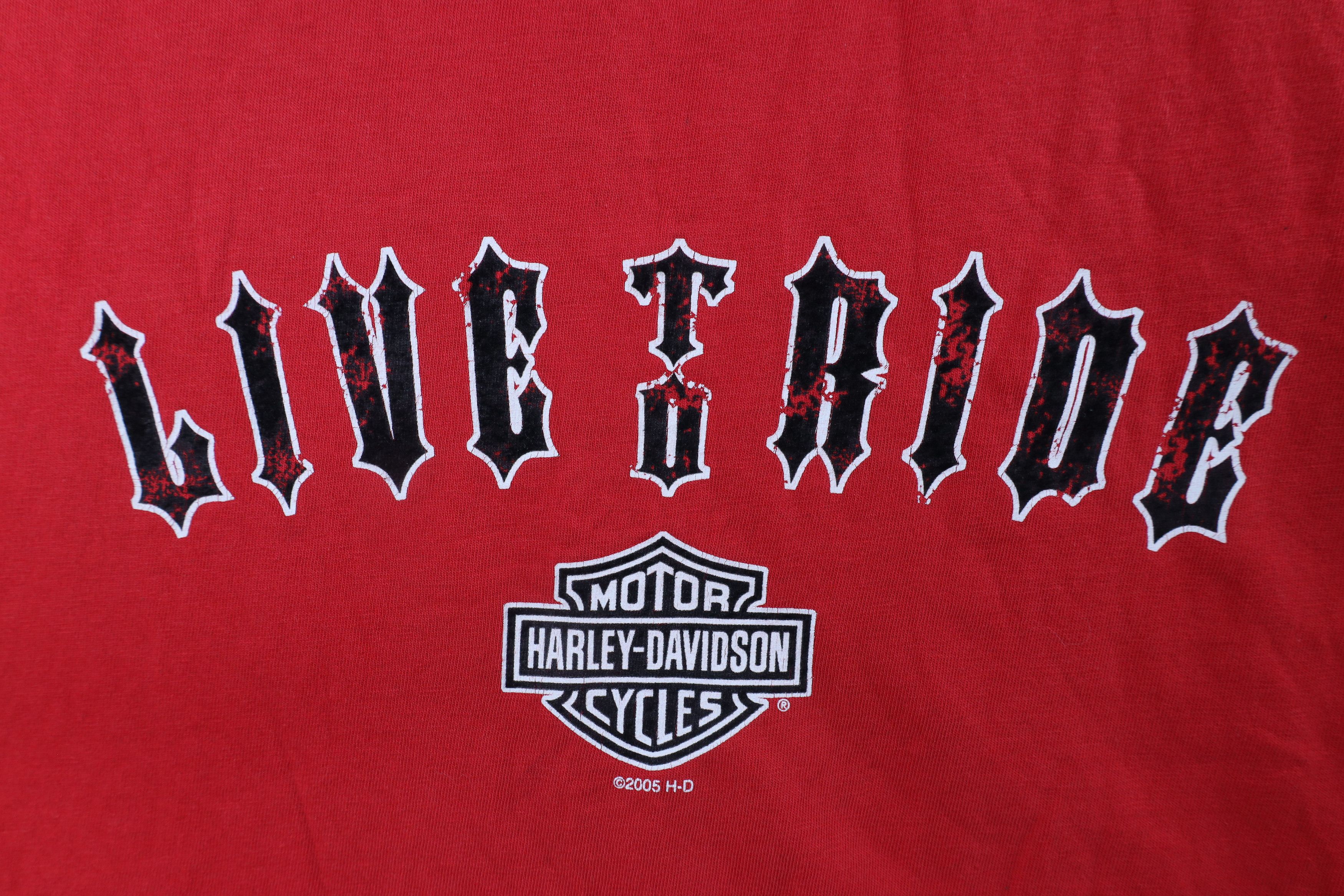 Harley Davidson × Vintage Vintage Y2K 2005 Harley Davidson Alligator T-Shirt US Size US L / EU 52-54 / 3 - 4 Thumbnail