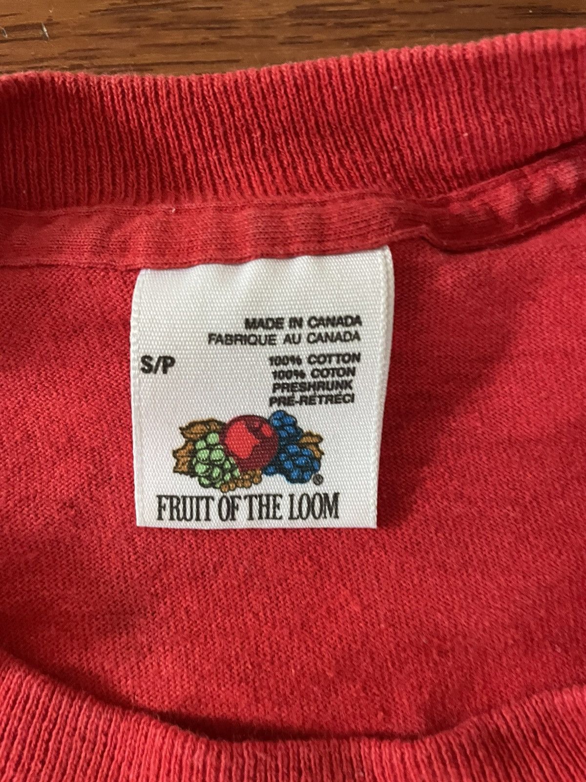 Fruit Of The Loom × NBA × Vintage Vintage 1993 Fruit Of The Loom Chicago Bulls Big Logo Tee Size US S / EU 44-46 / 1 - 2 Thumbnail