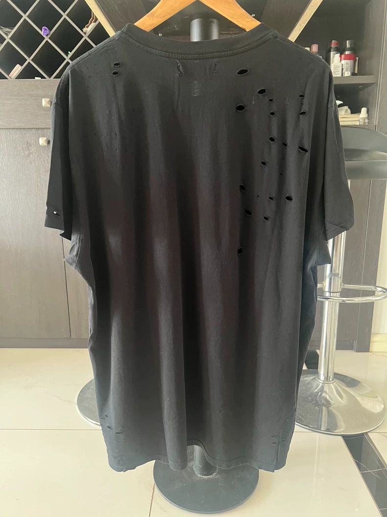 Amiri Amiri Authentic men's T-shirt black fashion hole 2501-Nexta Size US L / EU 52-54 / 3 - 2 Thumbnail