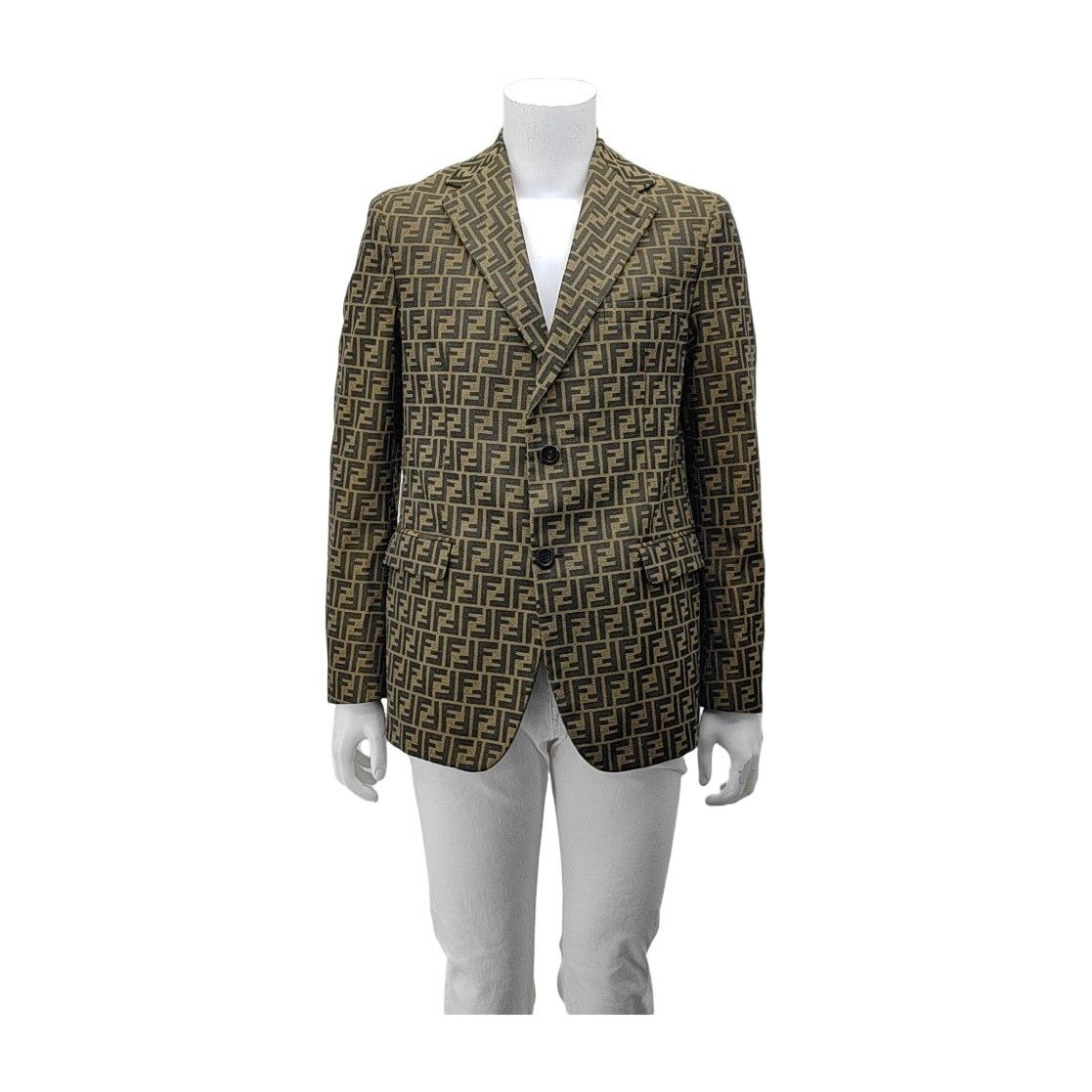 Fendi Fendi FF Monogram Logo Blazer 42R Size 42R - 1 Thumbnail