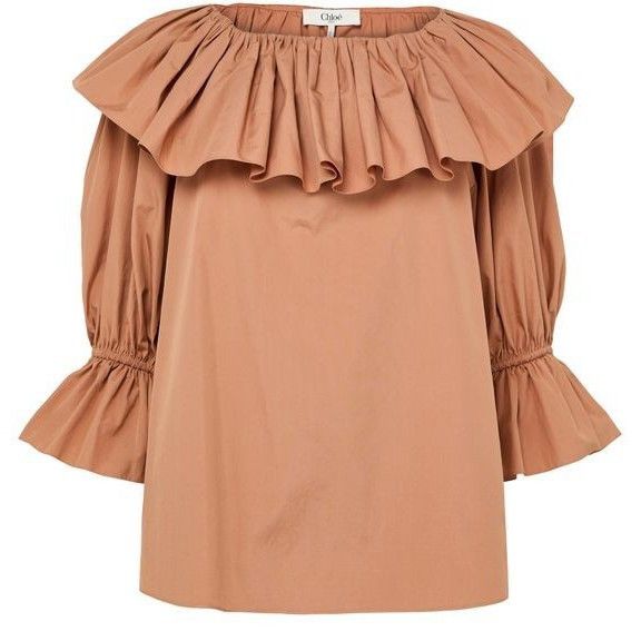 Chloe CHLOE Long Sleeve Reef Shell Pink Blouse New & Authentic (Wo Size XS / US 0-2 / IT 36-38 - 1 Thumbnail