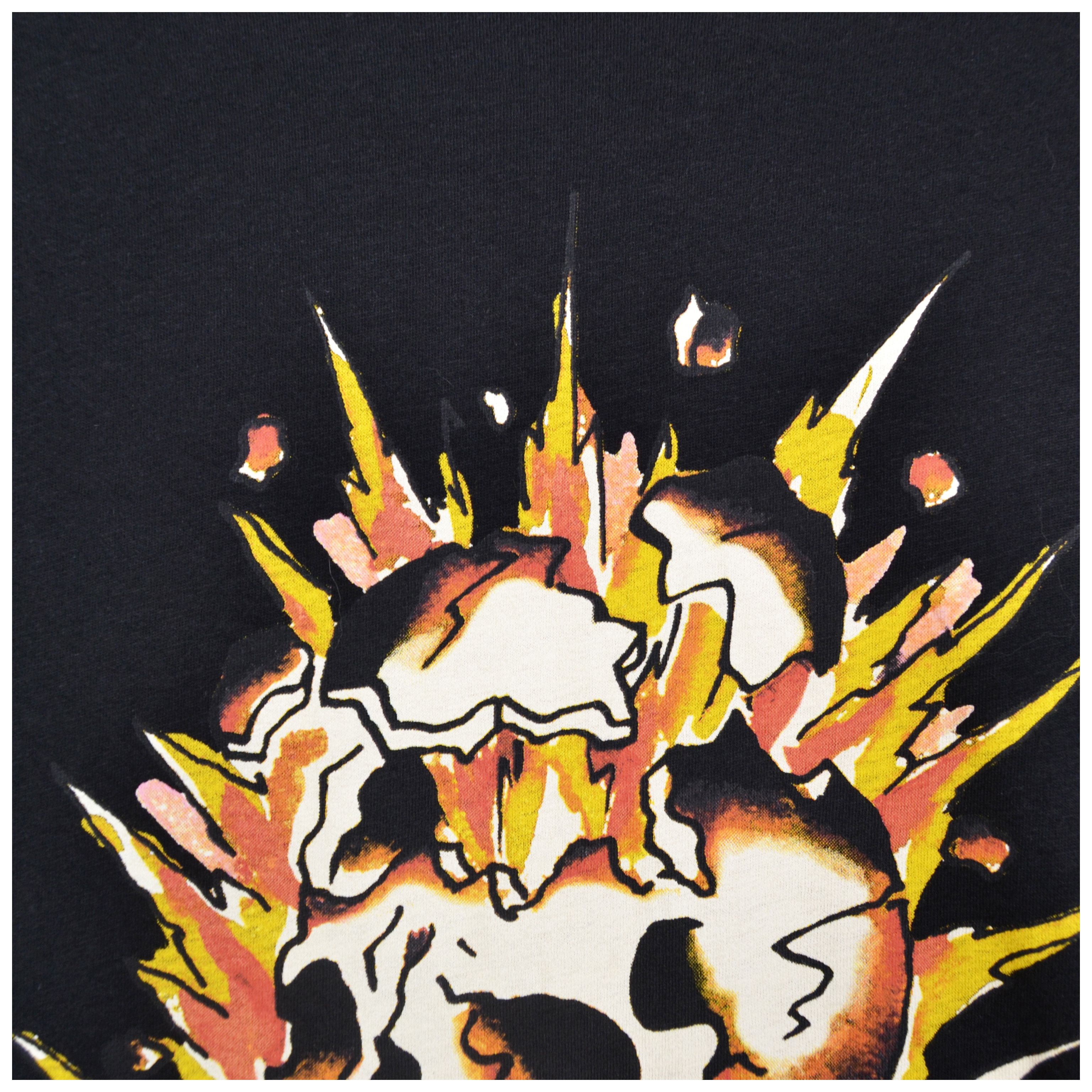 Christian Audigier × Ed Hardy Ed Hardy Exploding Skull T Shirt Black Size L 'Sleepwear' Size US L / EU 52-54 / 3 - 4 Thumbnail