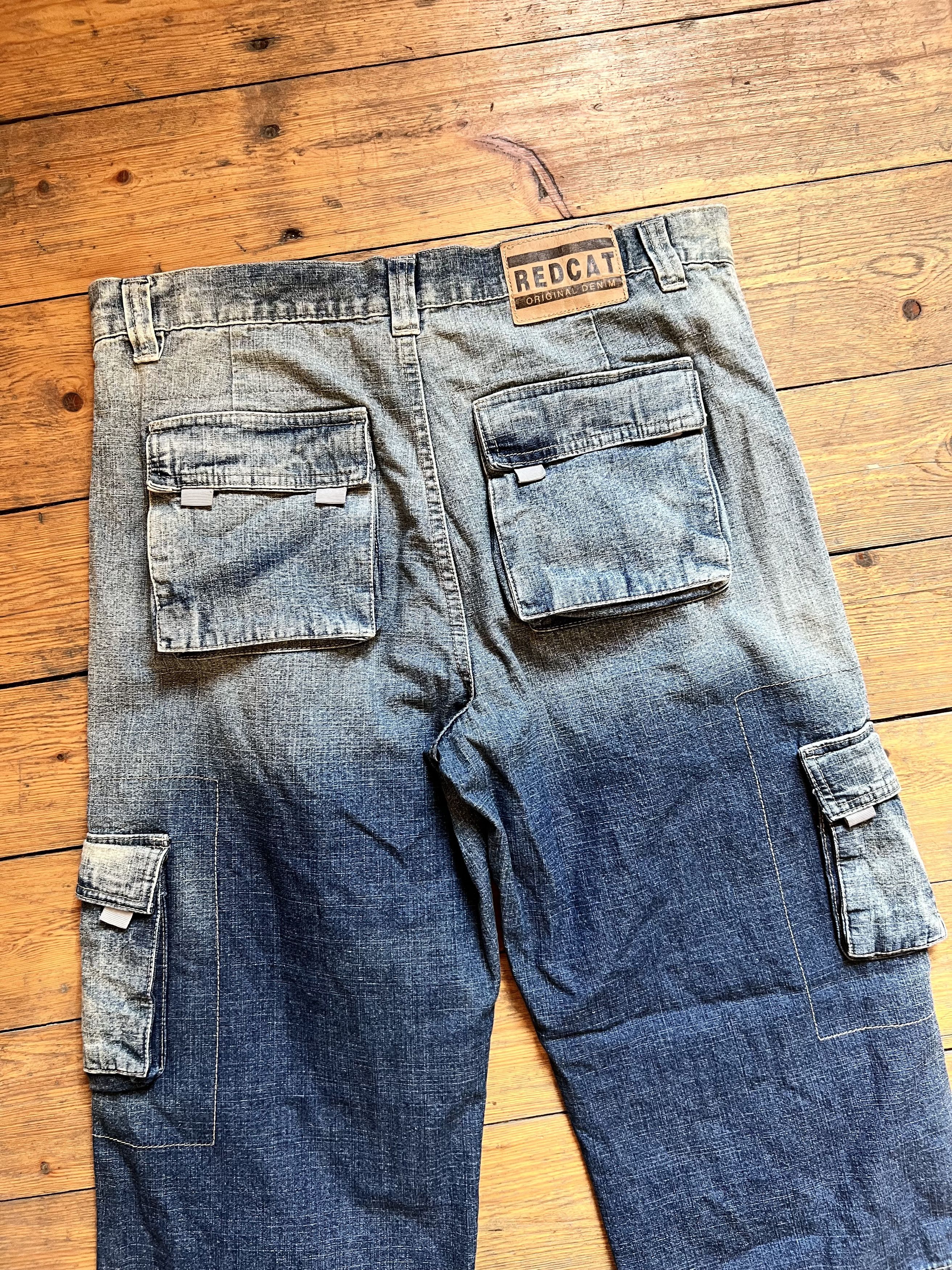 Denime Vintage Red Cat Jeans Cargo NFS Fade Pants Size US 36 / EU 52 - 8 Thumbnail