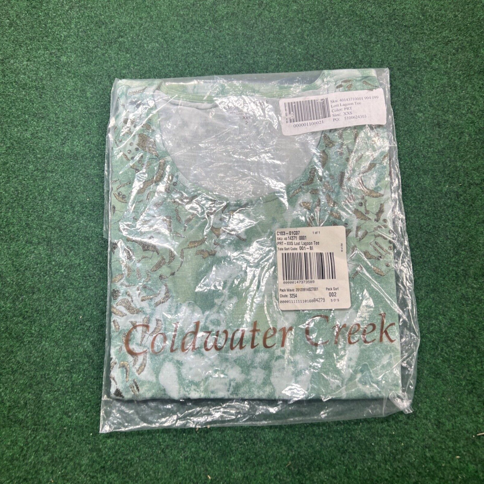 Coldwater Creek NEW NWT Coldwater Creek Lost Lagoon Burnout T-Shirt Size XXS Size XXS / US 00 / IT 34 - 1 Thumbnail