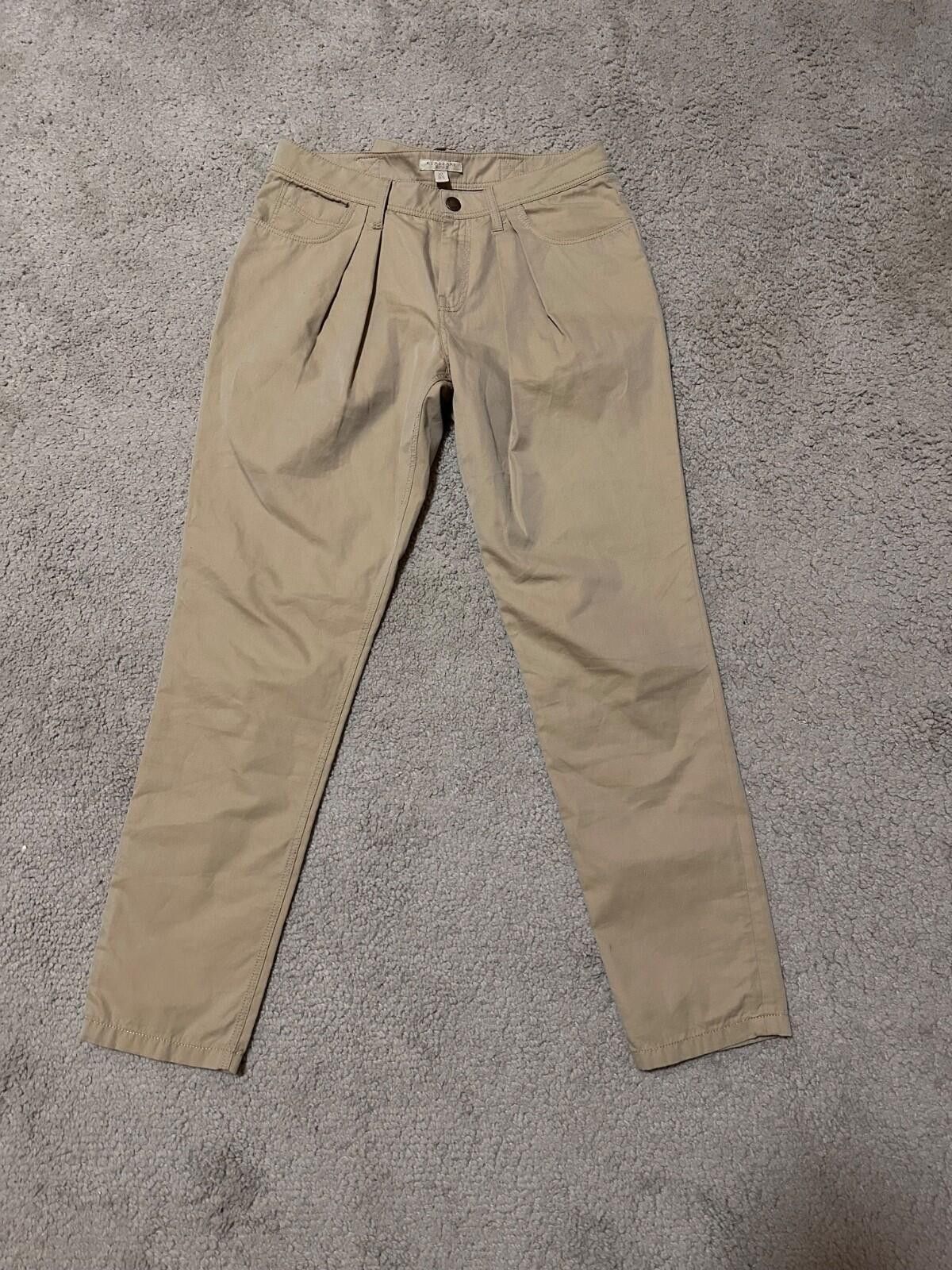 Burberry Burberry Brit Beige Cotton Pants Women’s Size IT 40 Size 40" / US 18 - 1 Thumbnail