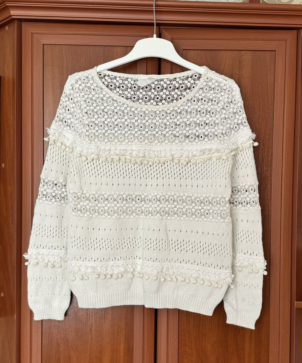 Designer × Sezane Sezane S Wmns sweater knitwear jumper pullover long sleeve Size S / US 4 / IT 40 - 13 Thumbnail