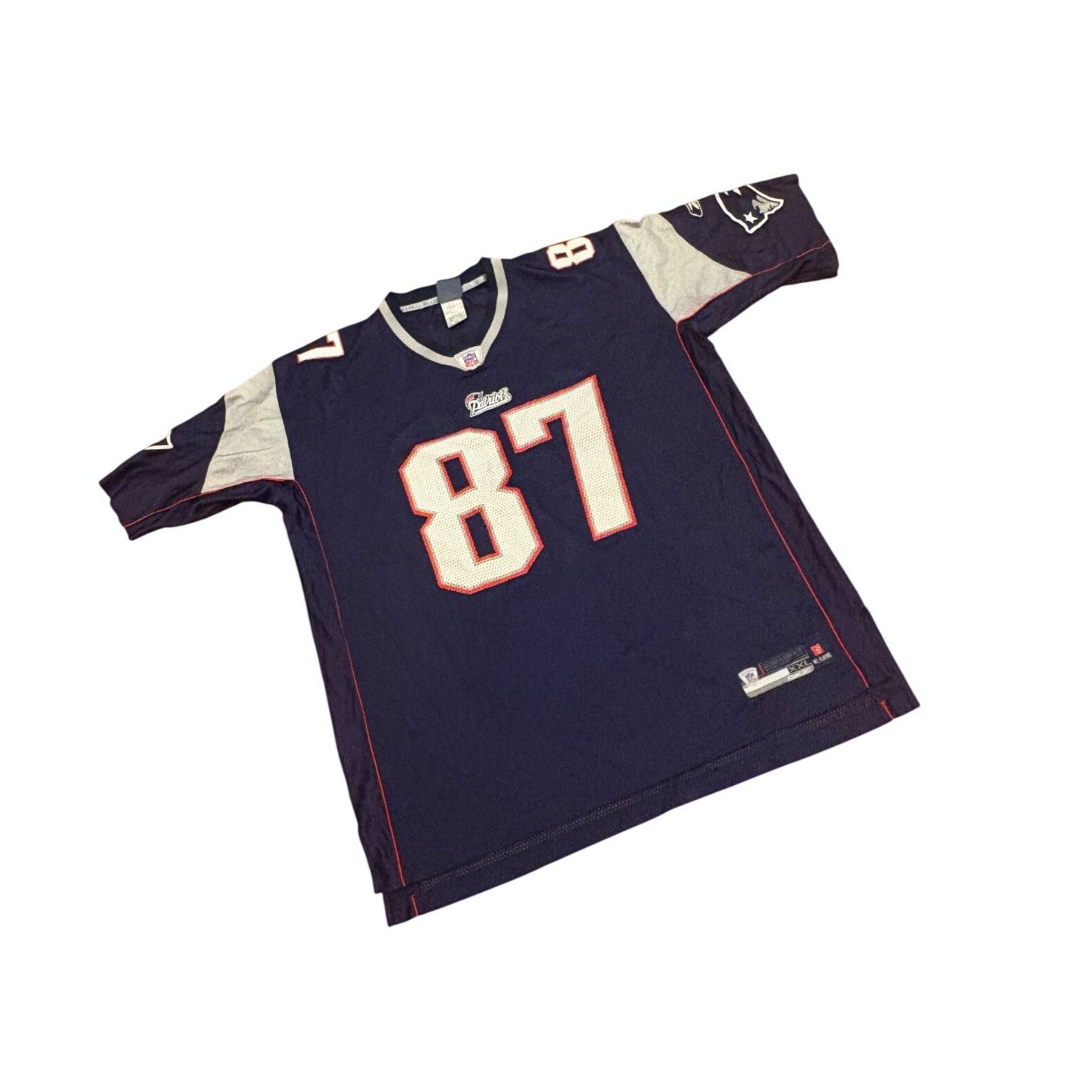 Reebok Reebok New England Patriots Rob Gronkowski Blue NFL Football Size US XXL / EU 58 / 5 - 3 Thumbnail