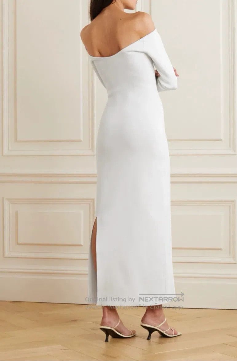 The Row The row Midi Little White Dress Size M / US 6-8 / IT 42-44 - 2 Thumbnail