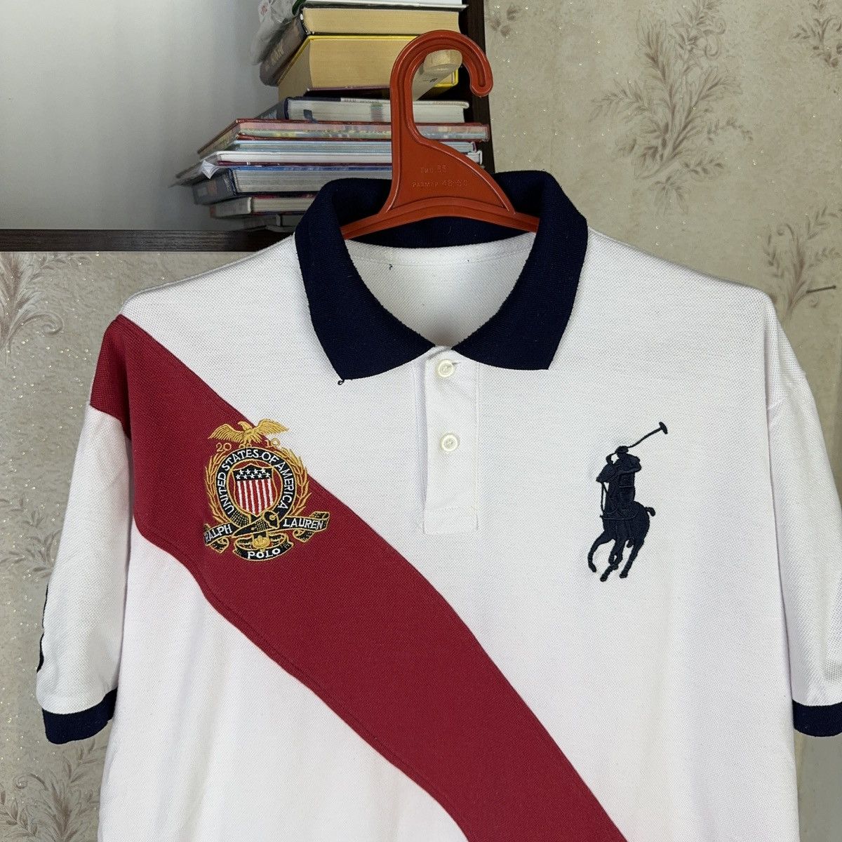 Designer × Polo Ralph Lauren Vintage Polo Ralph Lauren T shirt USA Chief Kiff White XL Size US XL / EU 56 / 4 - 4 Thumbnail