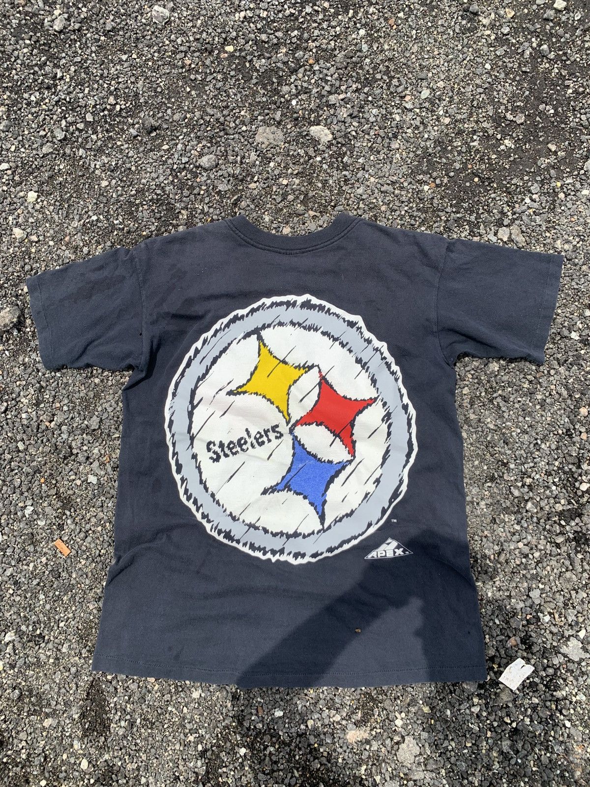 NFL × Vintage 90s NFL Pittsburgh Steelers Apex Double Hit Short Sleeve Size US M / EU 48-50 / 2 - 2 Thumbnail
