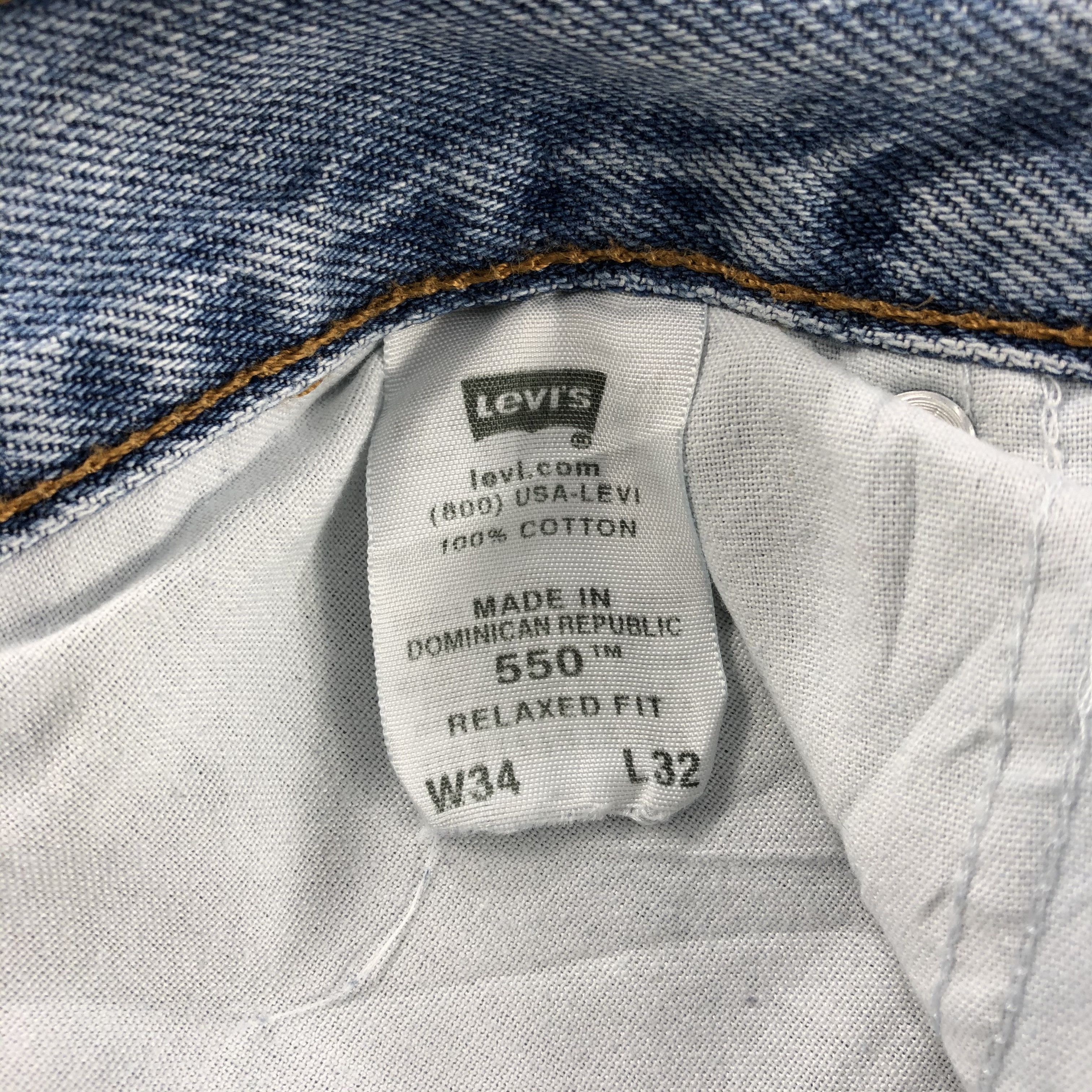Levi's Vintage Levis Jeans Lot 550 Light Washed Denim-J1089 Size US 34 / EU 50 - 10 Thumbnail