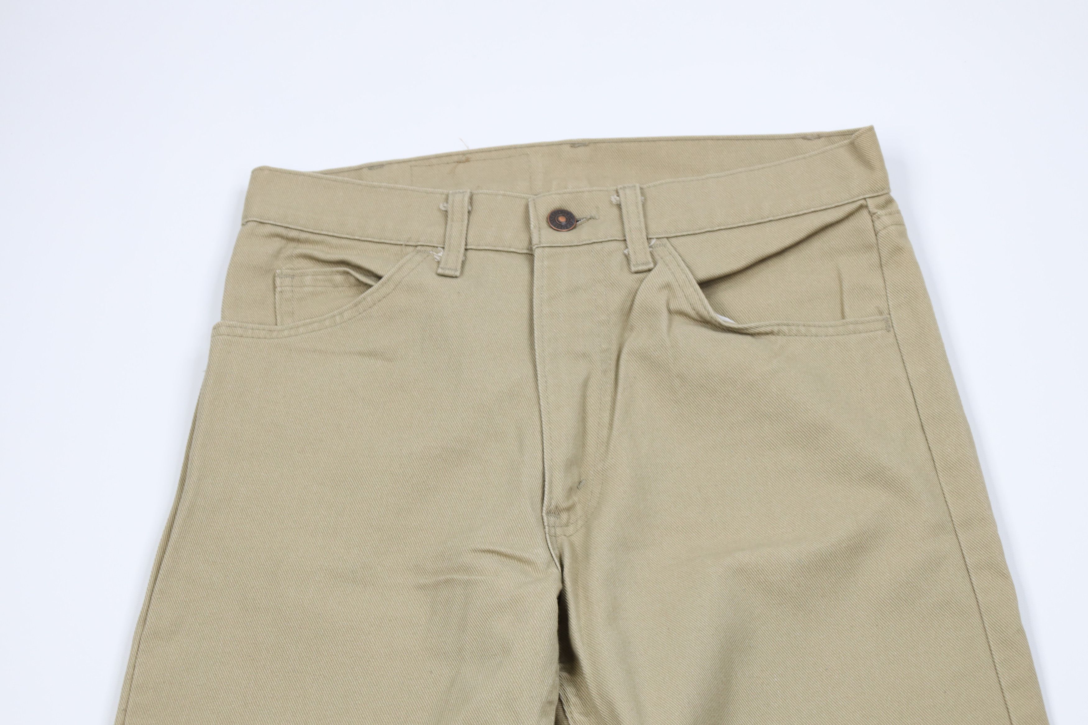 Levi's Vintage 80s Levis 505 Regular Straight Leg Jeans Beige USA Size US 30 / EU 46 - 2 Thumbnail
