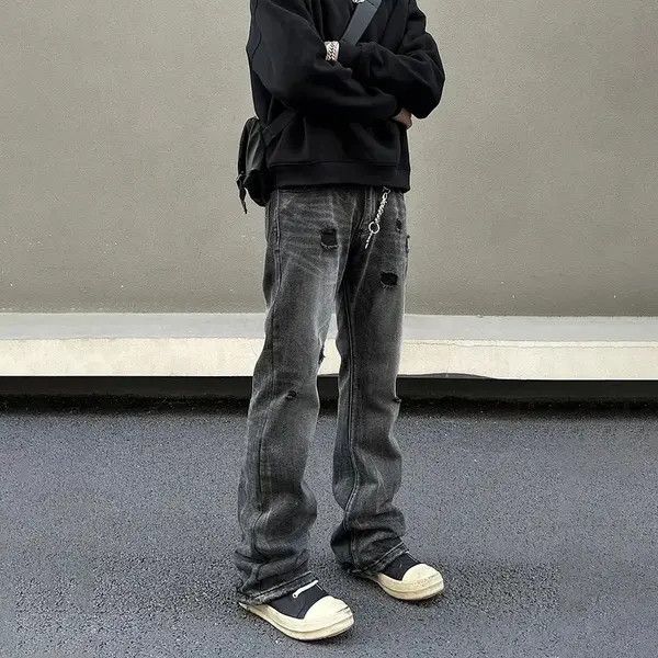 Designer Fujimori x Koga Ripped Jeans Men Streetwear Y2k Denim Pants Size US 30 / EU 46 - 5 Thumbnail