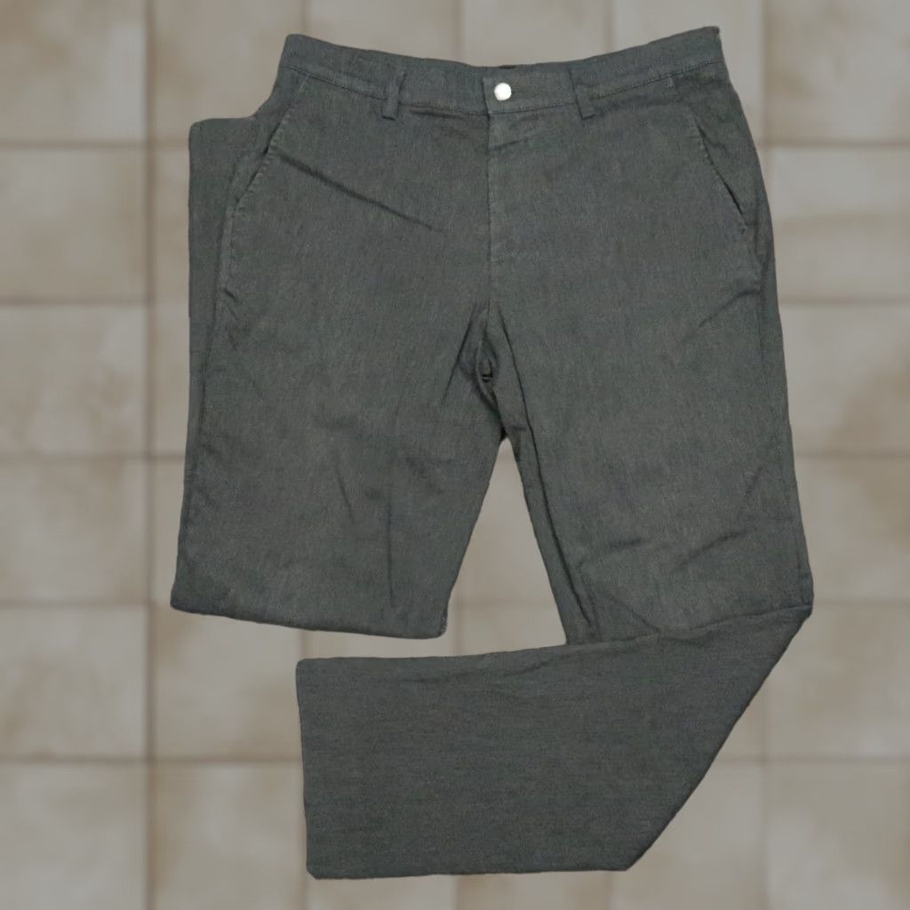 Mizzen + Main Pants Men 32x32 Gray Performance Chino Straight Stretch