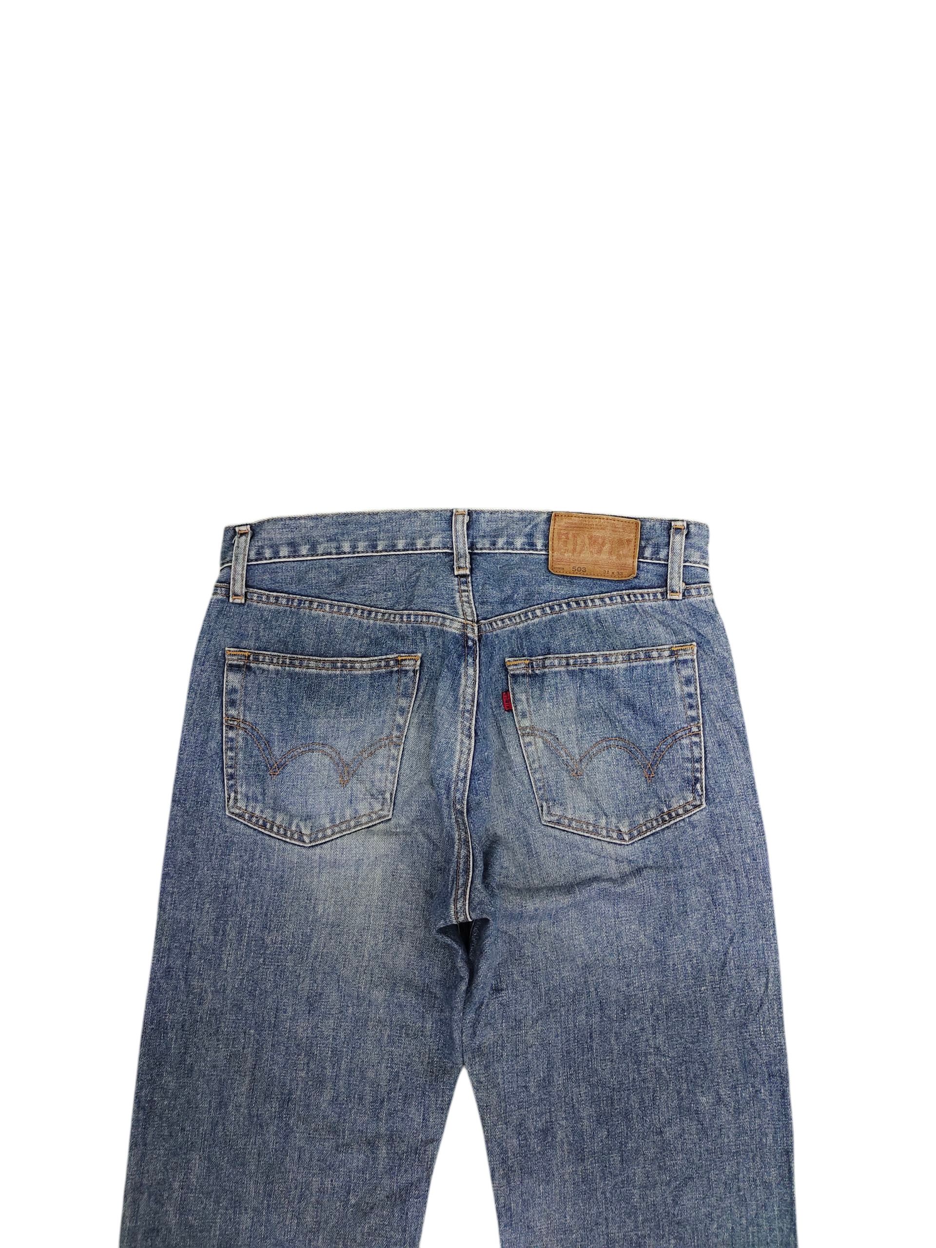 Number (N)ine × Undercover Vintage 90s Edwin 503 Clawmark Distress Faded Denim Jeans Size US 32 / EU 48 - 10 Thumbnail