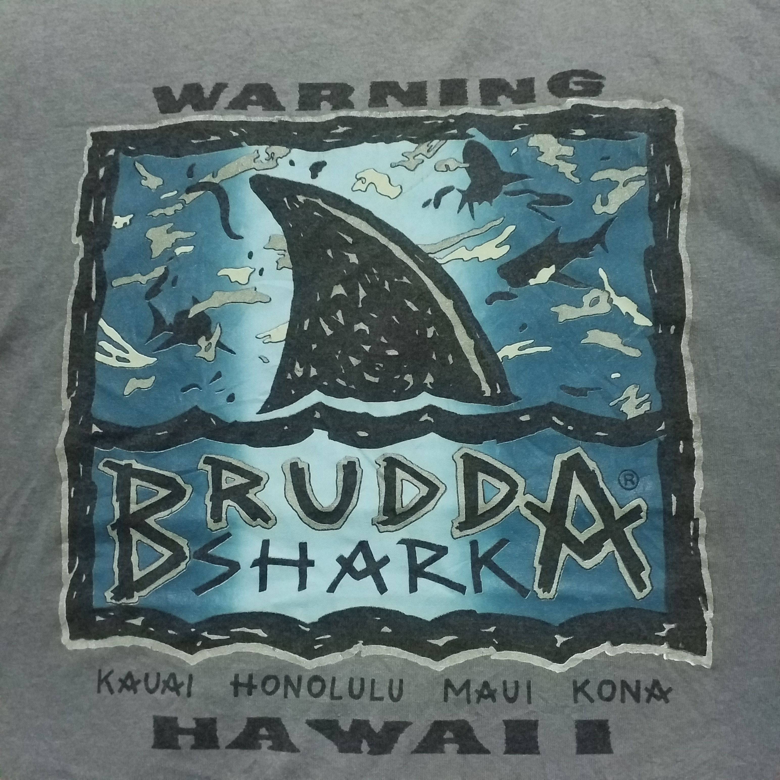 Vintage BRUDDA SHARK HAWAII VINTAGE SHIRTS Size US L / EU 52-54 / 3 - 2 Thumbnail