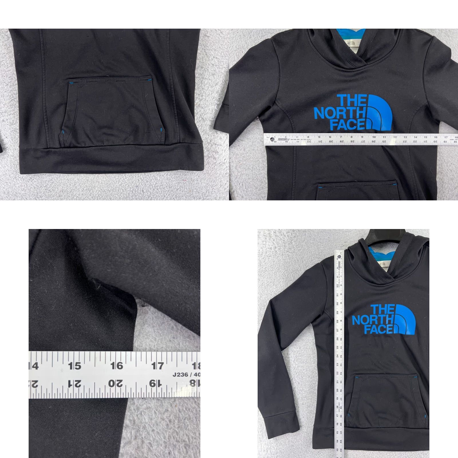 The North Face The North Face Hoodie Women XS Black - Hooded, Pockets, Lightweight 100% Polyester Sweatshirt? Size XS / US 0-2 / IT 36-38 - 8 Thumbnail