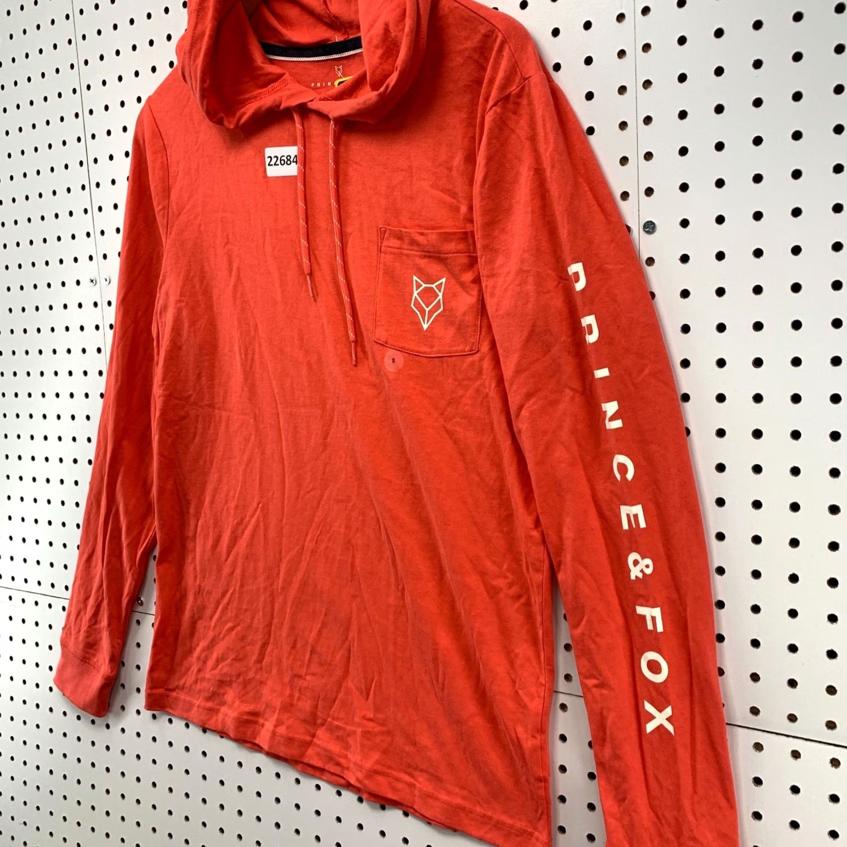 Prince Prince & Fox Shirt S Orange NEW Long Sleeve Men Hooded NWT Size US S / EU 44-46 / 1 - 6 Thumbnail