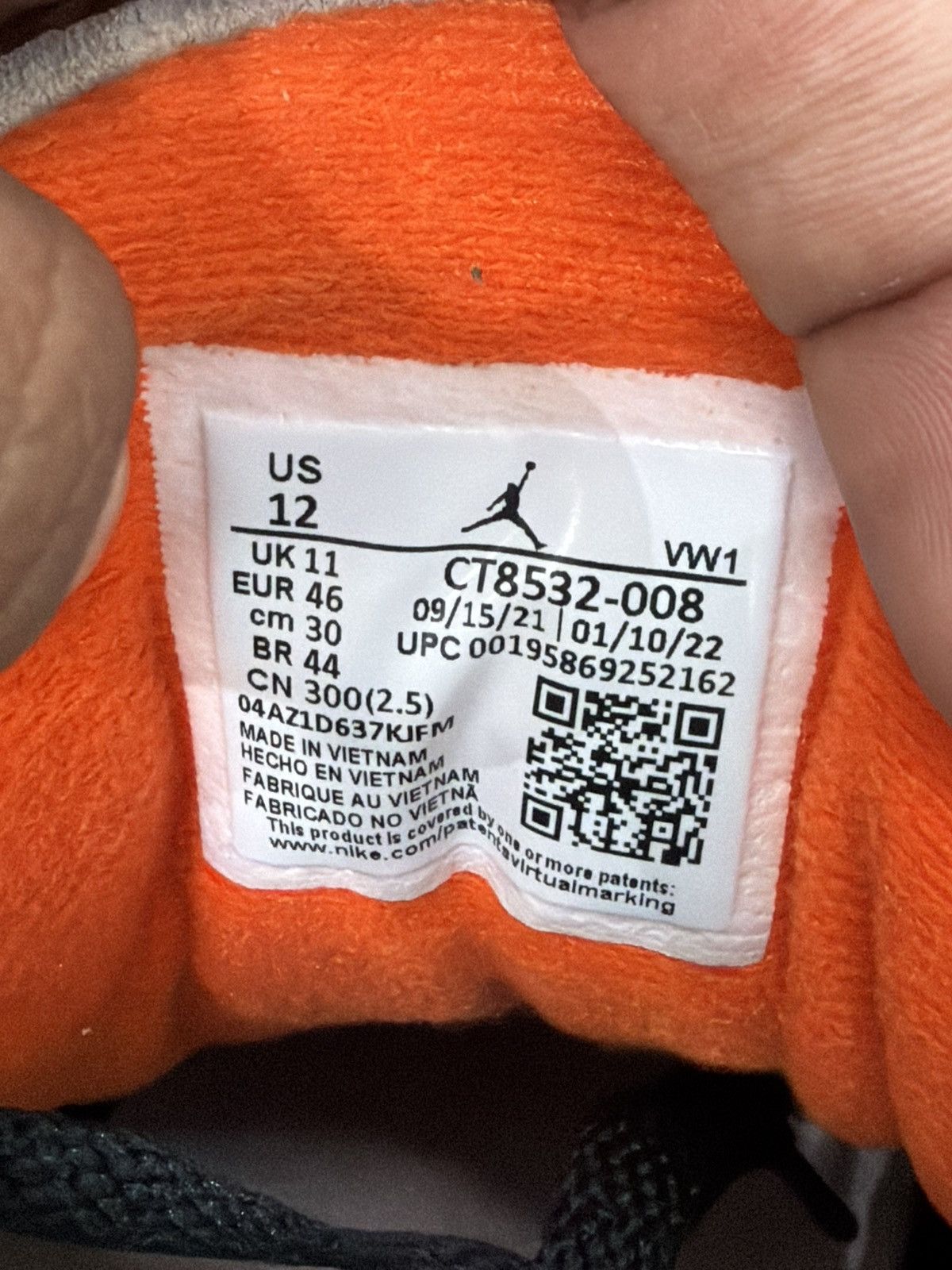 Jordan Brand Air Jordan 3 Desert Elephant Size 12 (2022) Size US 12 / EU 45 - 10 Thumbnail