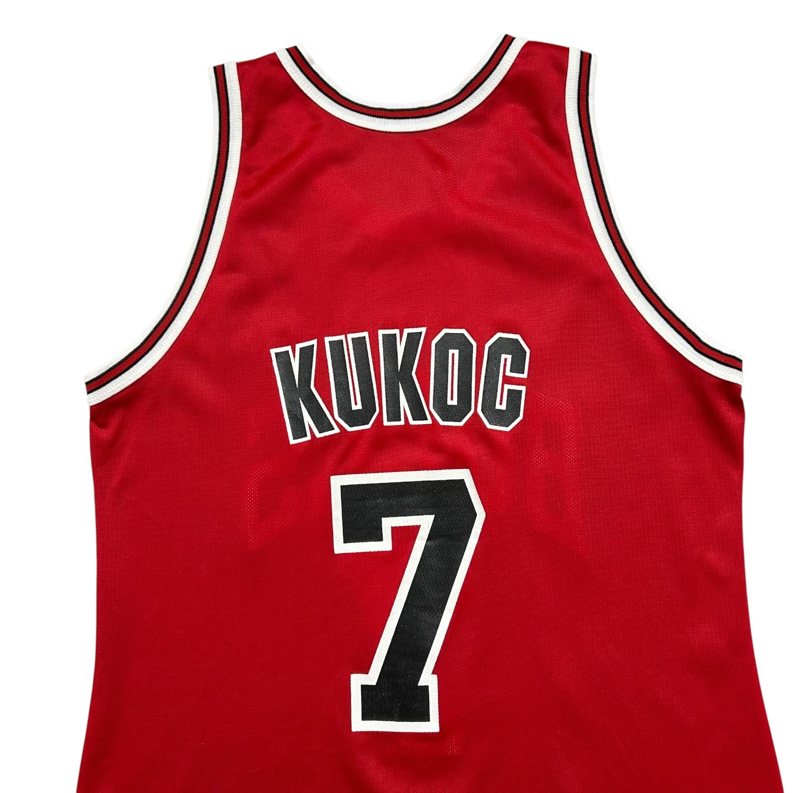 NBA VTG 90s NBA CHICAGO BULLS TONY KUKOC #7 CHAMPION JERSEY Size US L / EU 52-54 / 3 - 3 Thumbnail