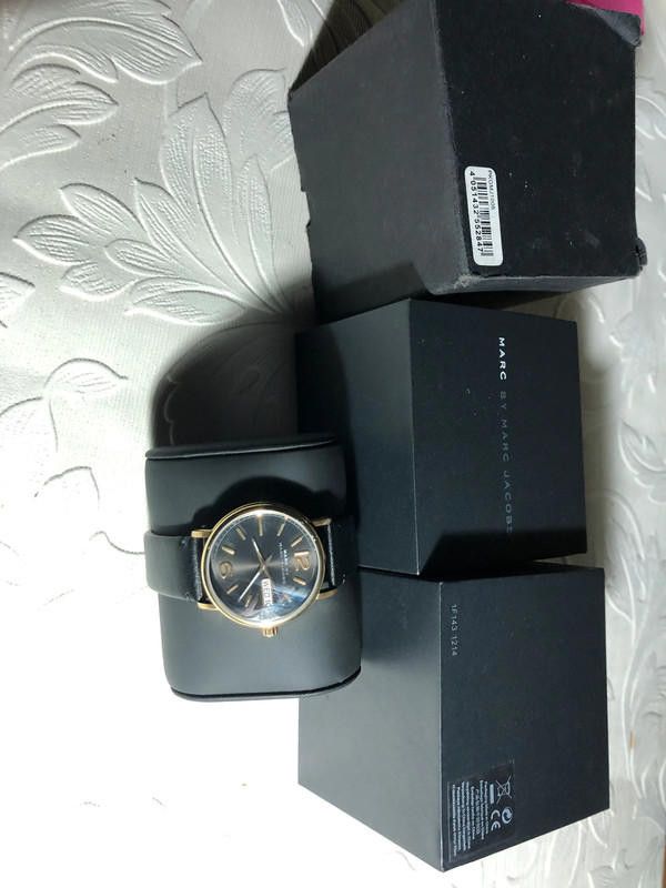 Marc Jacobs Marc By Marc Jacobs ladies black leather Classic Watch Size ONE SIZE - 6 Thumbnail