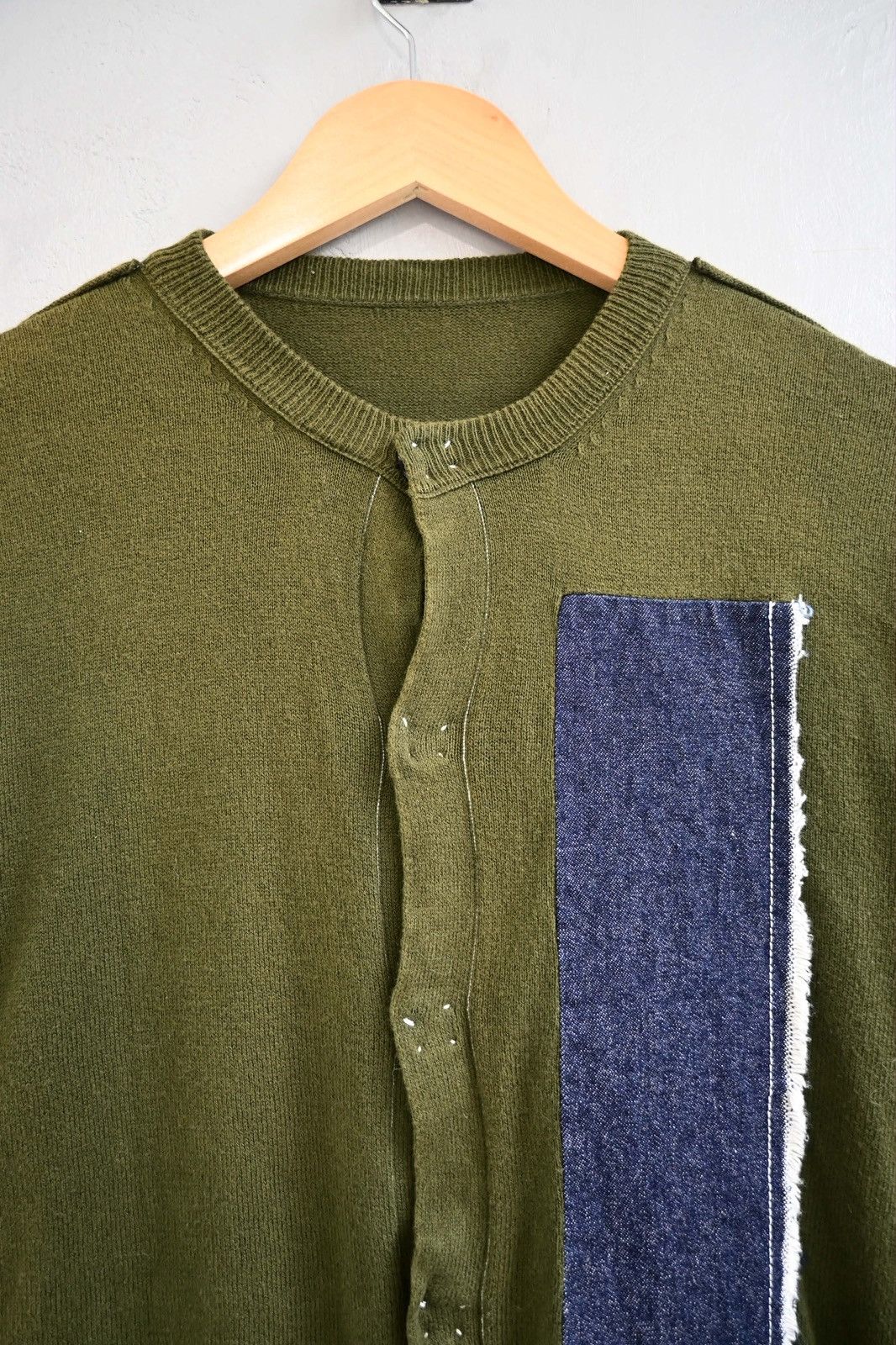 Y's Y’s Denim Patchwork Cardigan Size US S / EU 44-46 / 1 - 5 Thumbnail