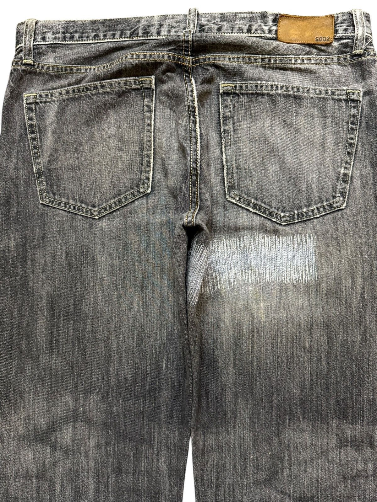 Uniqlo Vintage Y2K Japanese Uniqlo Faded Wash Whiskers Relaxed Fits Size US 35 - 6 Thumbnail