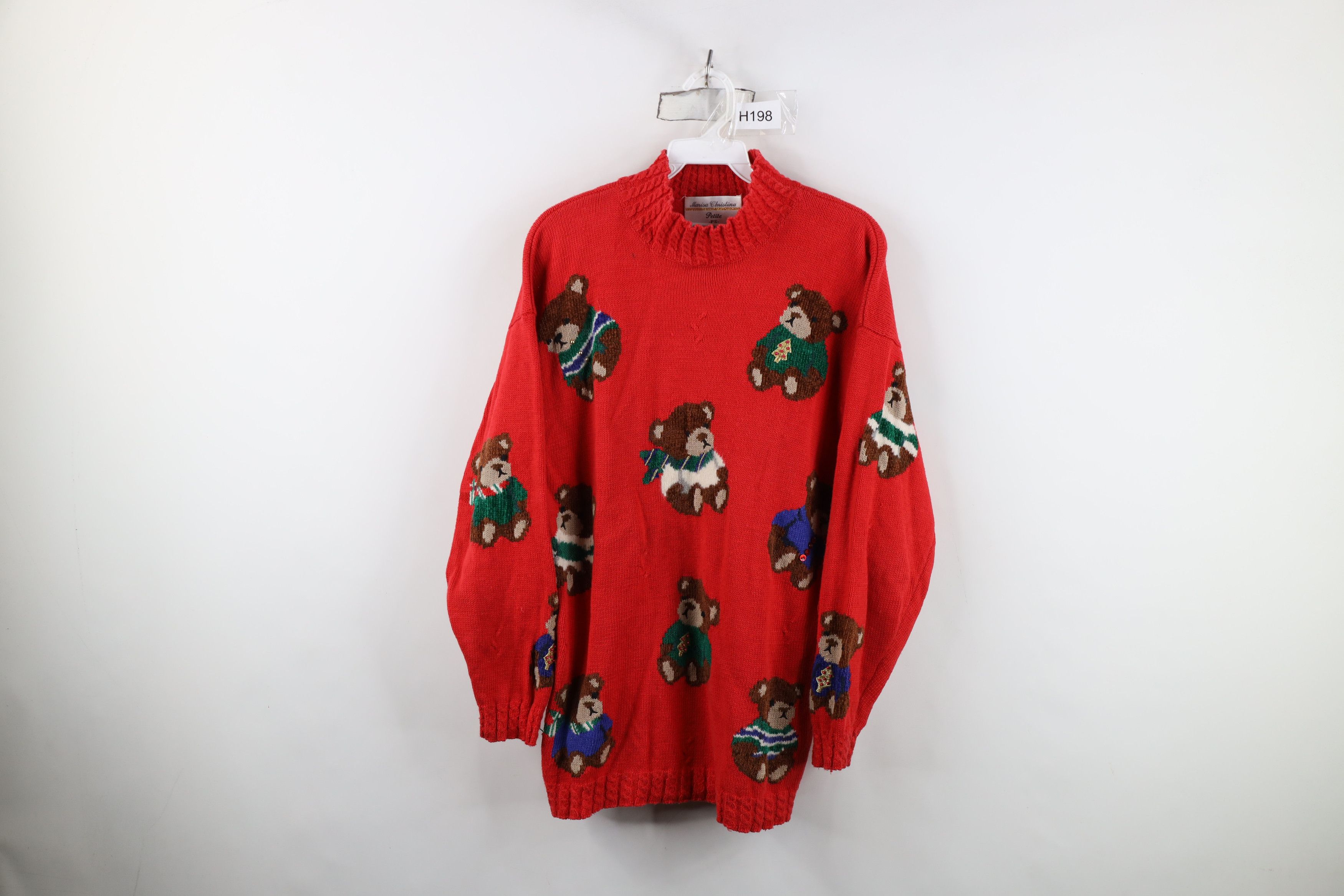 Vintage Vintage 90s Streetwear Christmas Bear Sweater Size S / US 4 / IT 40 - 1 Thumbnail