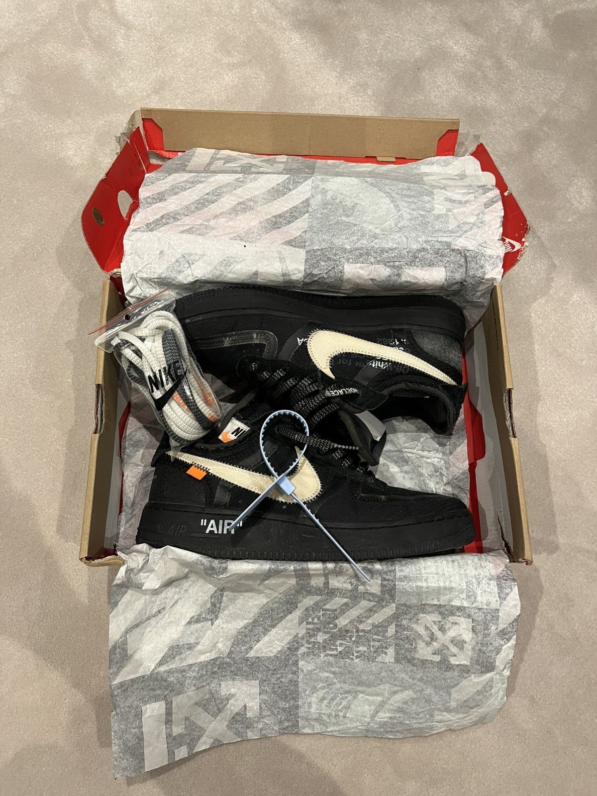 Nike × Off-White Off White Air Force 1 Size US 8.5 / EU 41-42 - 2 Thumbnail
