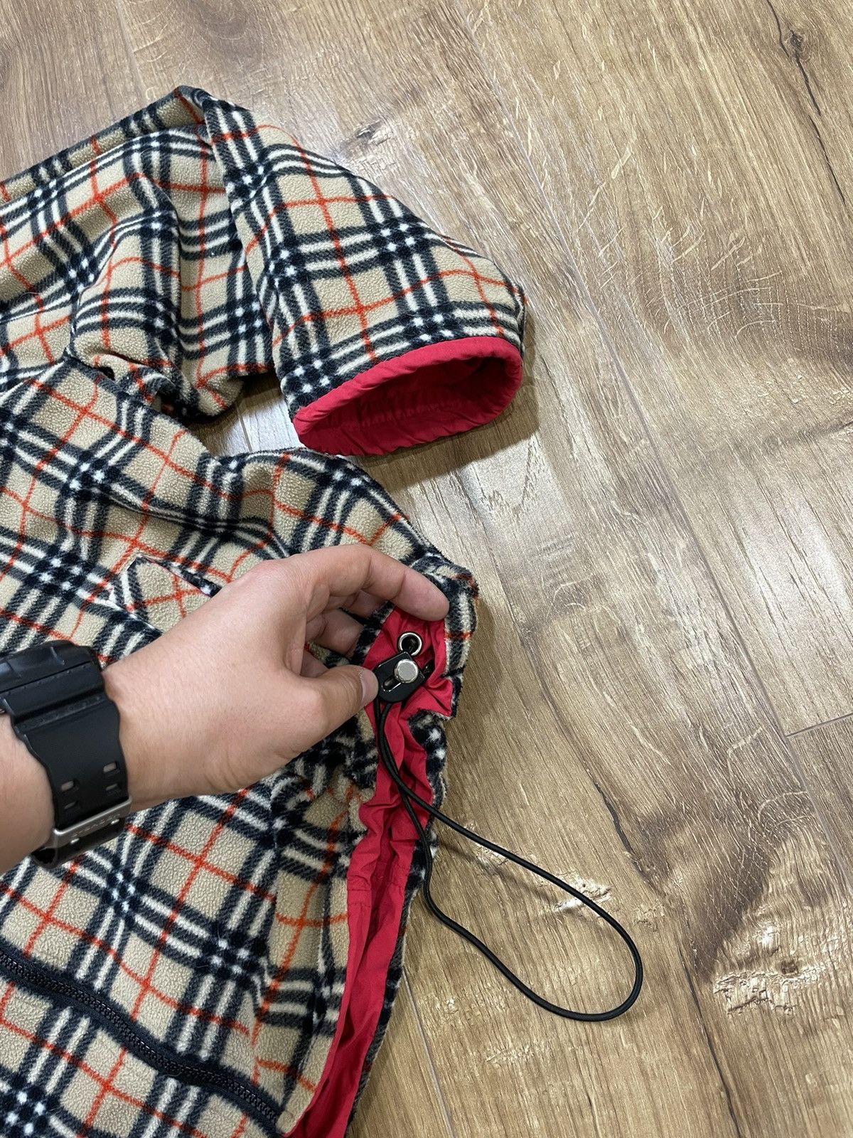 Burberry Vintage 90’s Burberry Nova Check Y2K Style Fleece Bomber Size US S / EU 44-46 / 1 - 8 Thumbnail