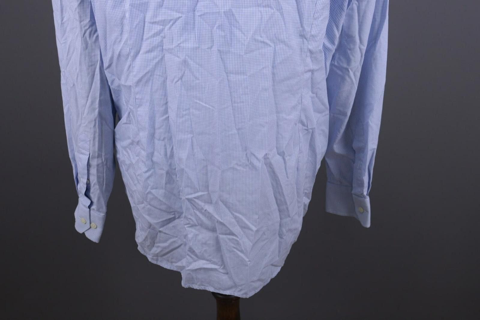 Eton Eton Contemporary Blue Check Dress Shirt Size 45 / 17 Size US M / EU 48-50 / 2 - 12 Thumbnail