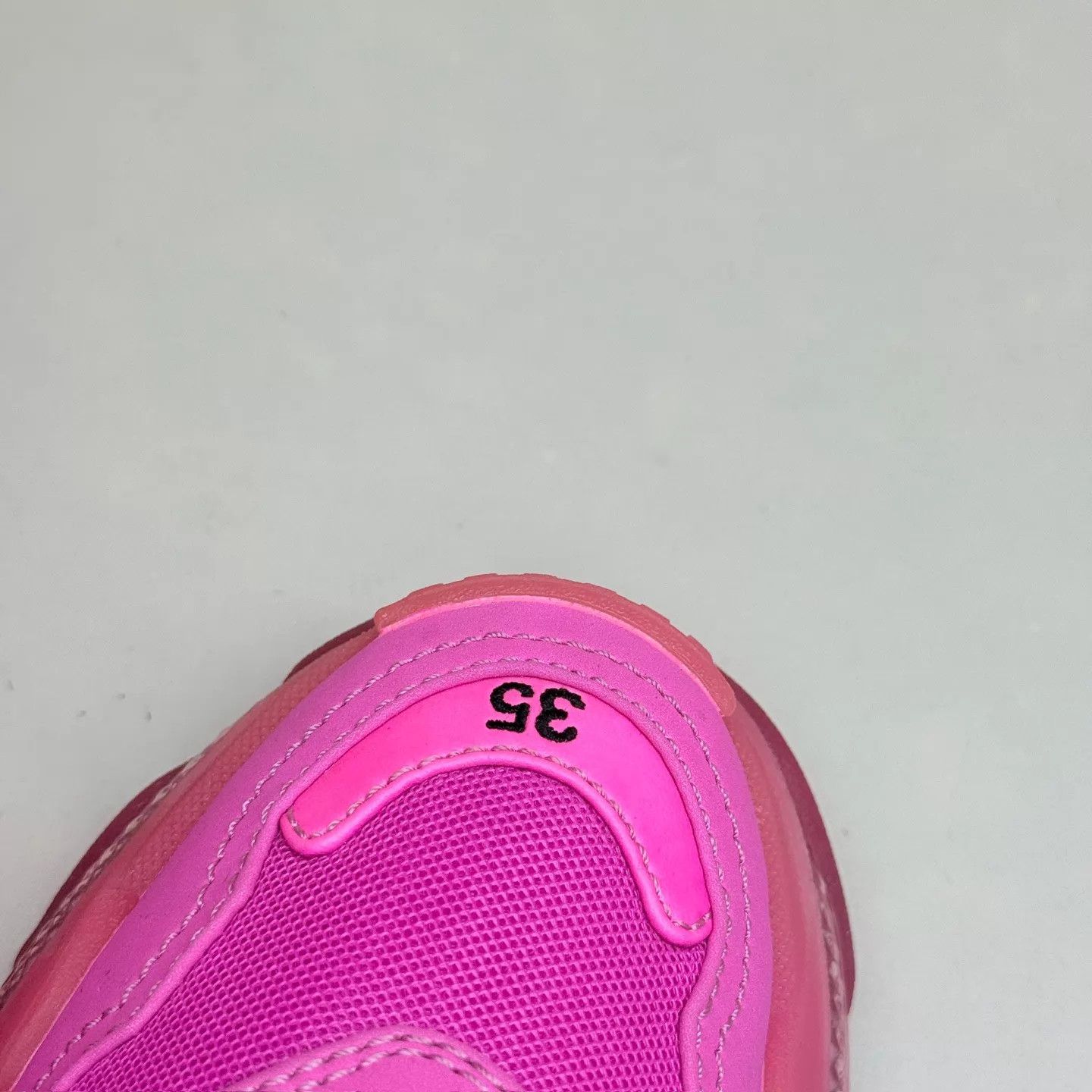 Balenciaga Balenciaga Triple S Dragon Fruit Sneaker 35 (New, tried on) Size US 4.5 / IT 34.5 - 7 Thumbnail