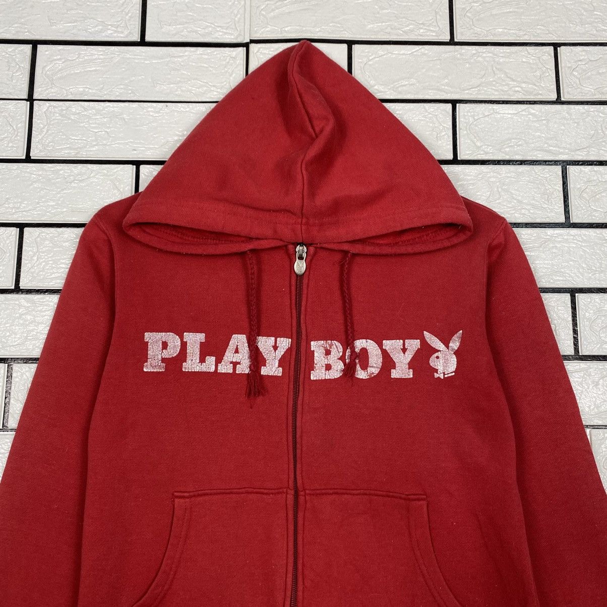 Japanese Brand Vintage Zipper Hoodie Playboy Big Logo Size US L / EU 52-54 / 3 - 4 Thumbnail