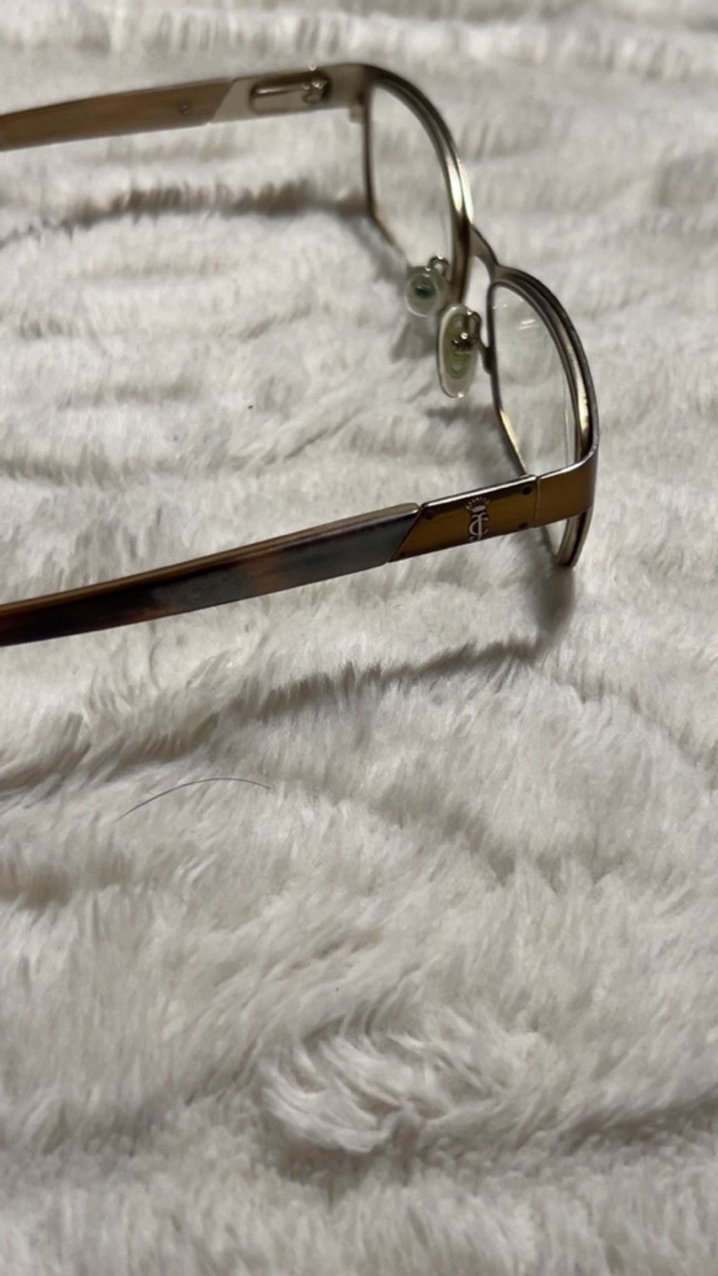 The Unbranded Brand Vintage Juicy Couture Brown Gold Glasses One Size Size ONE SIZE - 2 Thumbnail