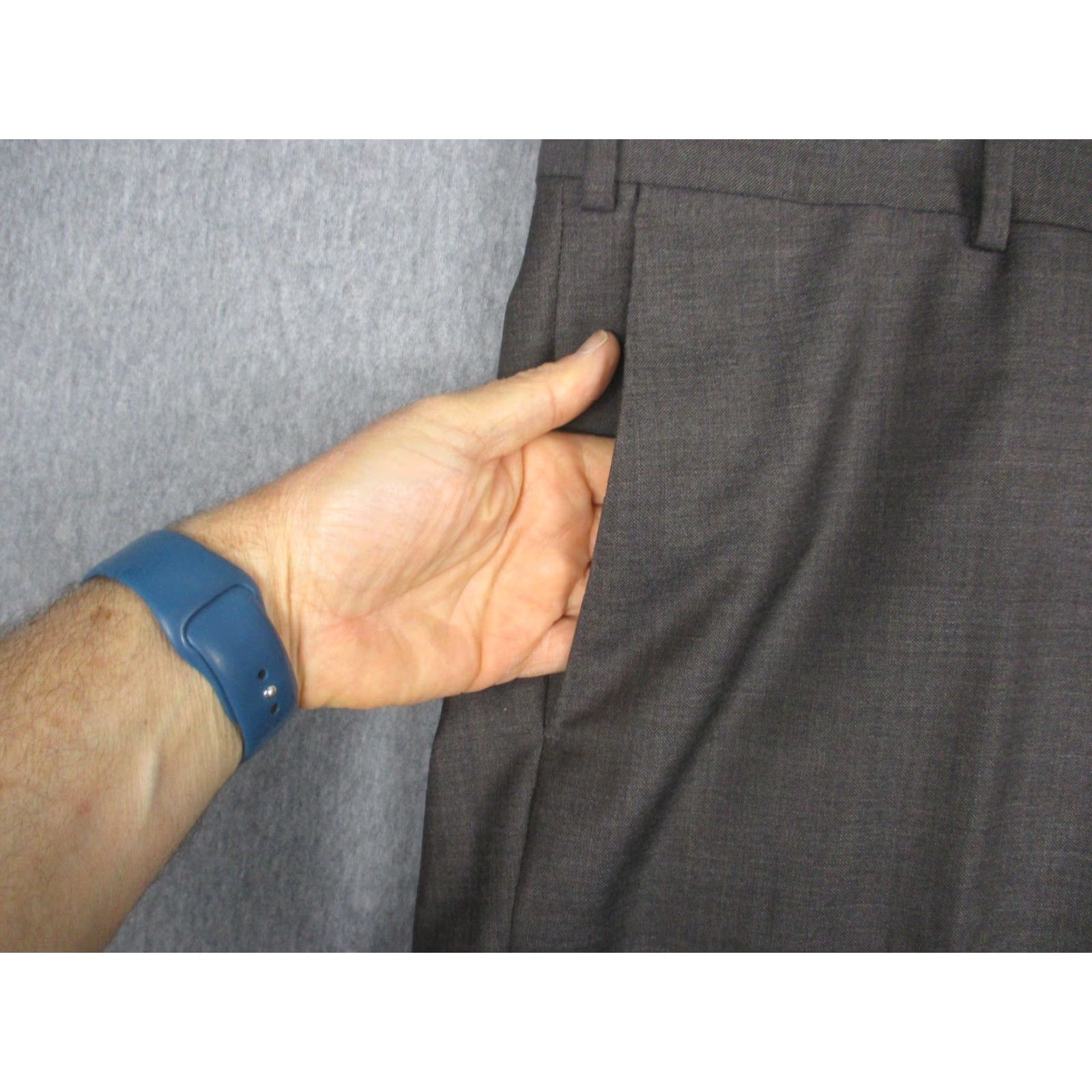 Vintage Samuelsohn Pants Mens 39 Long Brown Super 110s Wool Dress Trousers Slacks Size US 39 - 3 Thumbnail
