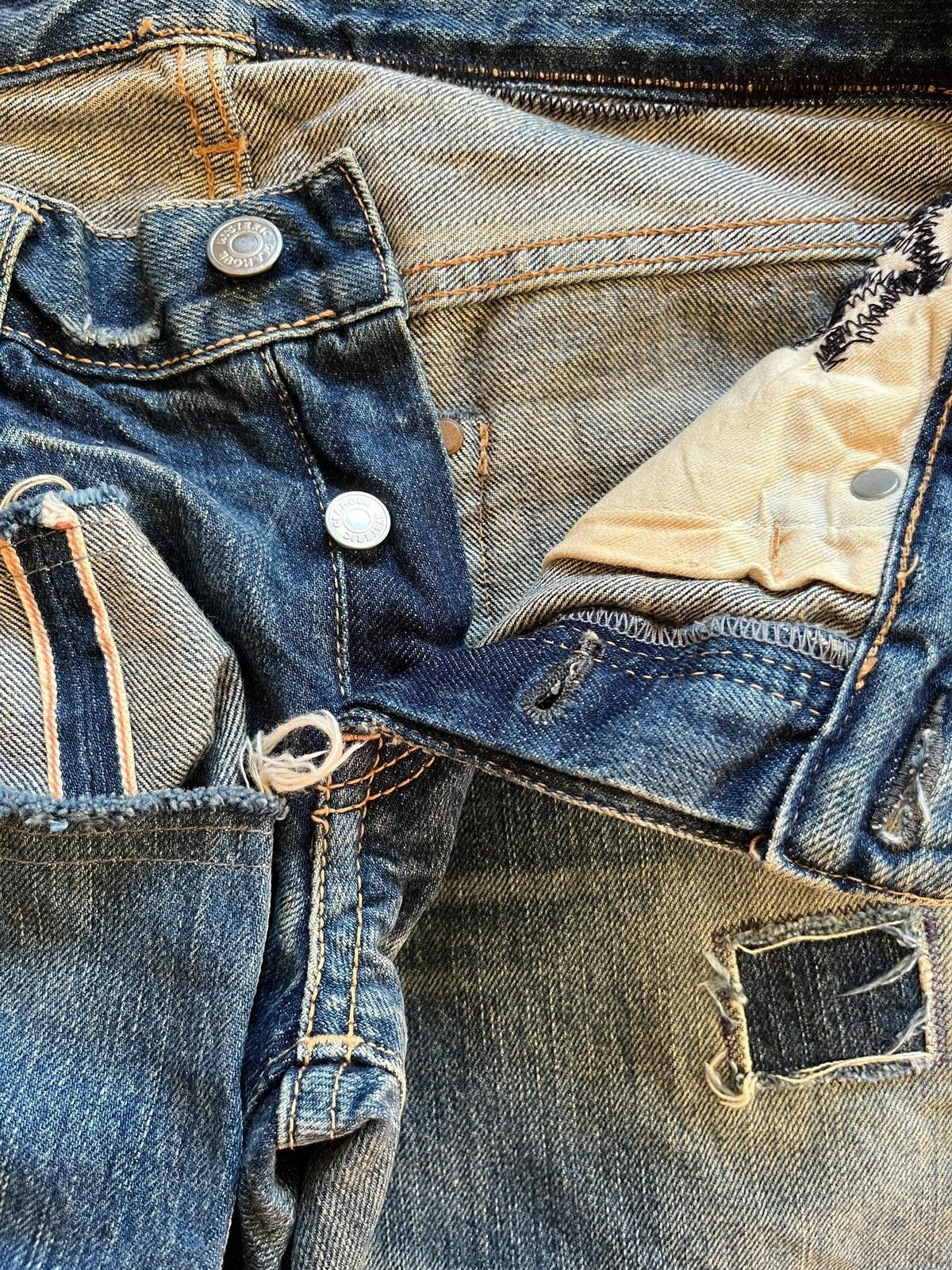 Hysteric Glamour × Seditionaries Vintage Hysteric Glamour Kinky Selvedge Jeans Shorts Size US 29 - 4 Thumbnail