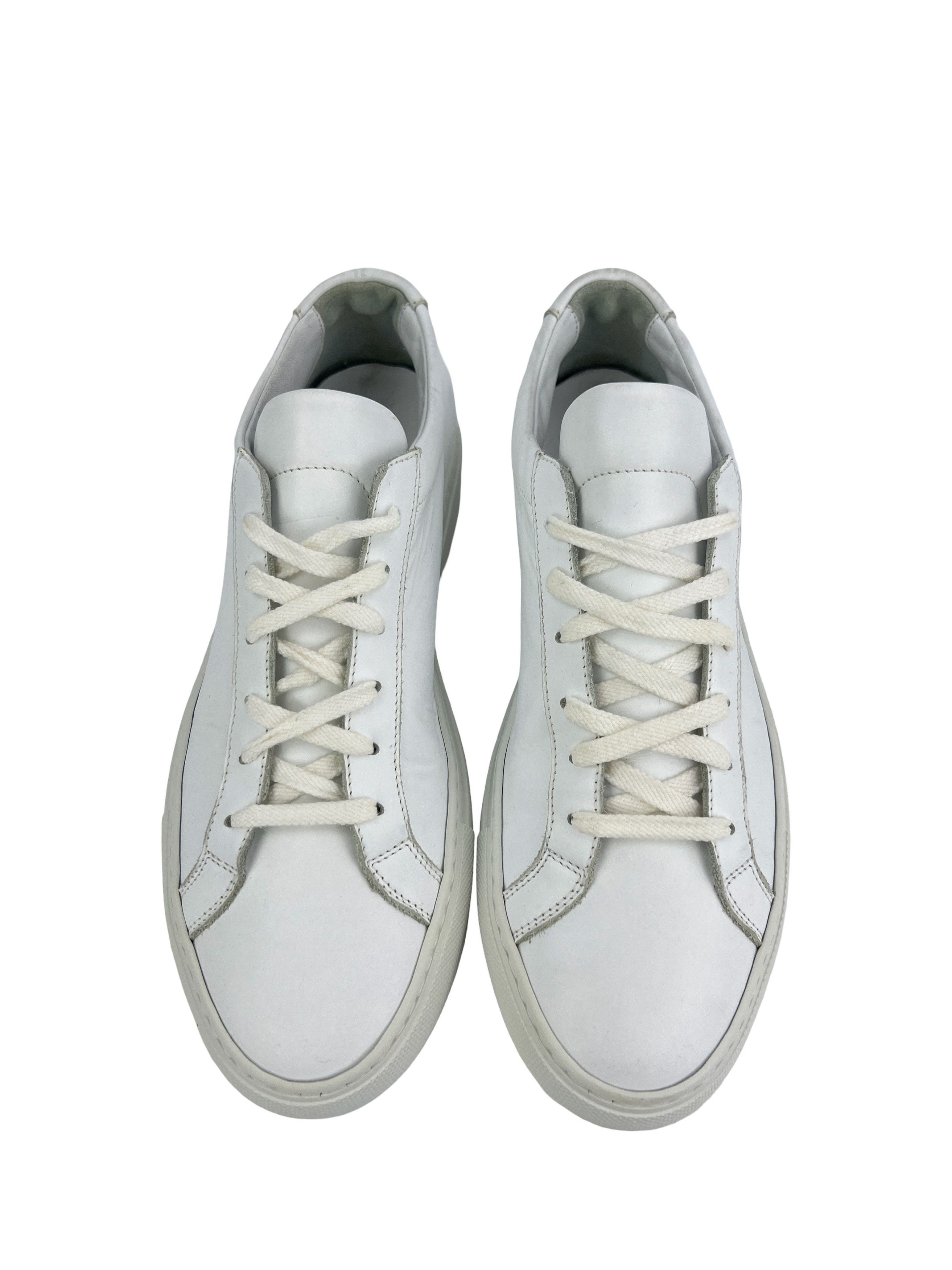 Common Projects Woman By Common Projects Achilles Low White Leather Shoes Size US 8 / IT 38 - 1 Thumbnail