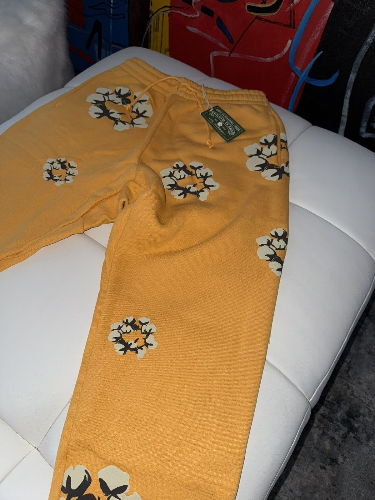 Cactus Plant Flea Market × DENIM TEARS Wreath sweatpants Size US 32 / EU 48 - 3 Thumbnail