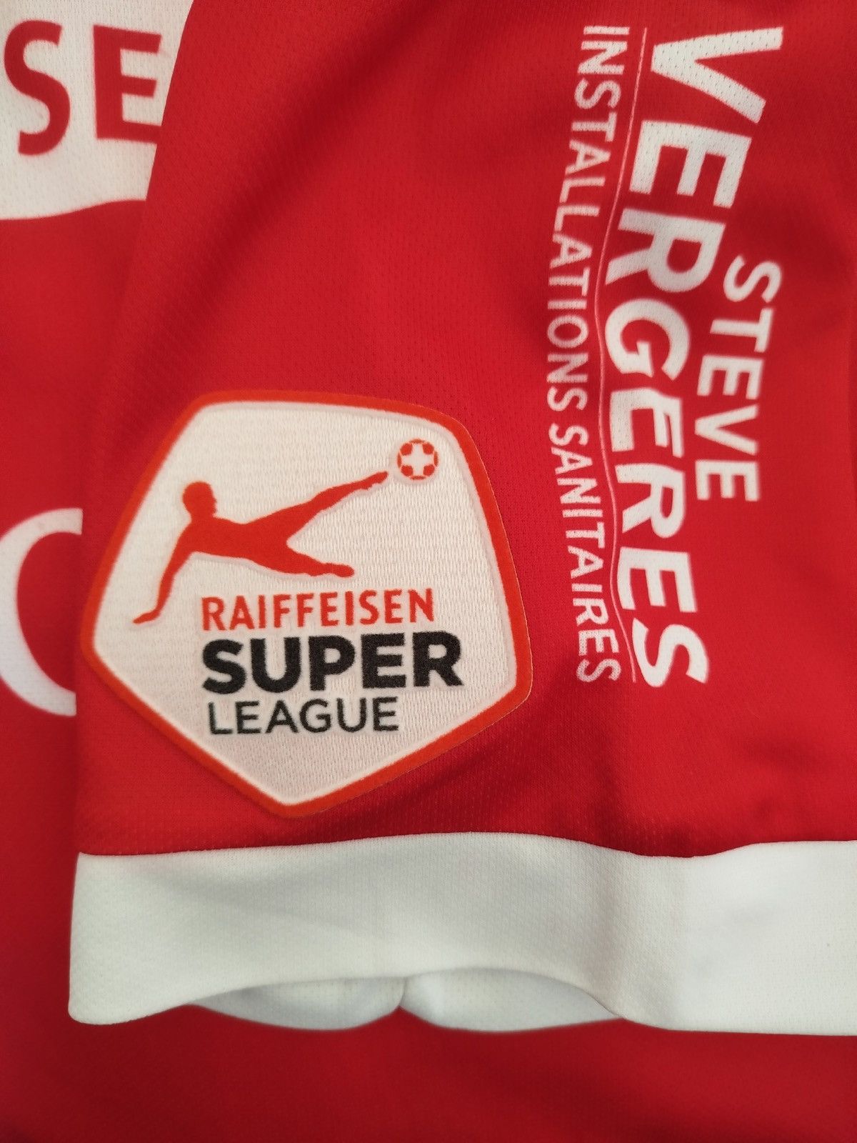 Errea FC Sion Switzerland #6 match worn player issued shirt Size US M / EU 48-50 / 2 - 3 Thumbnail