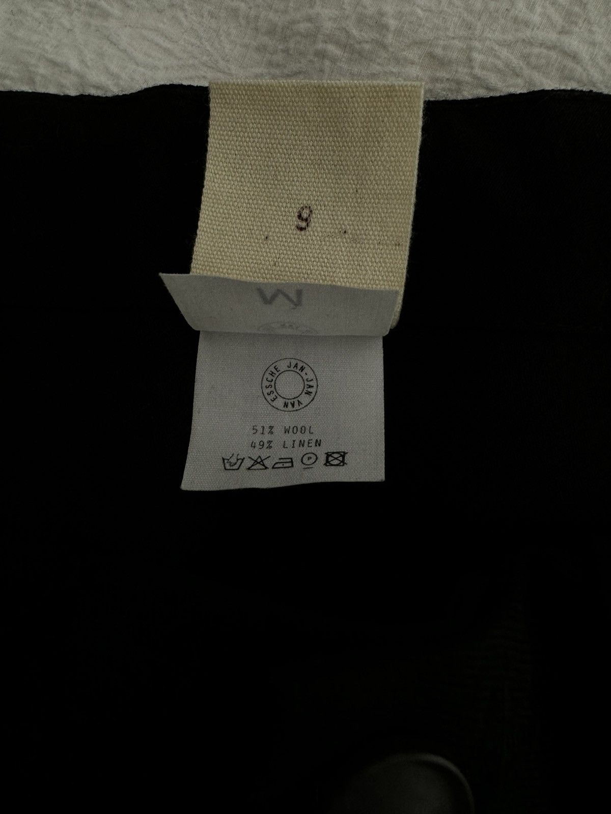 Jan Jan Van Essche Jan Jan Van Essche 58 Wool Linen Trousers | Grailed